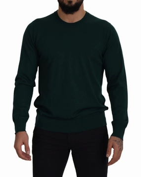 Dolce & Gabbana Elegant Crewneck Cashmere Men's Sweater winter sweaters outlet