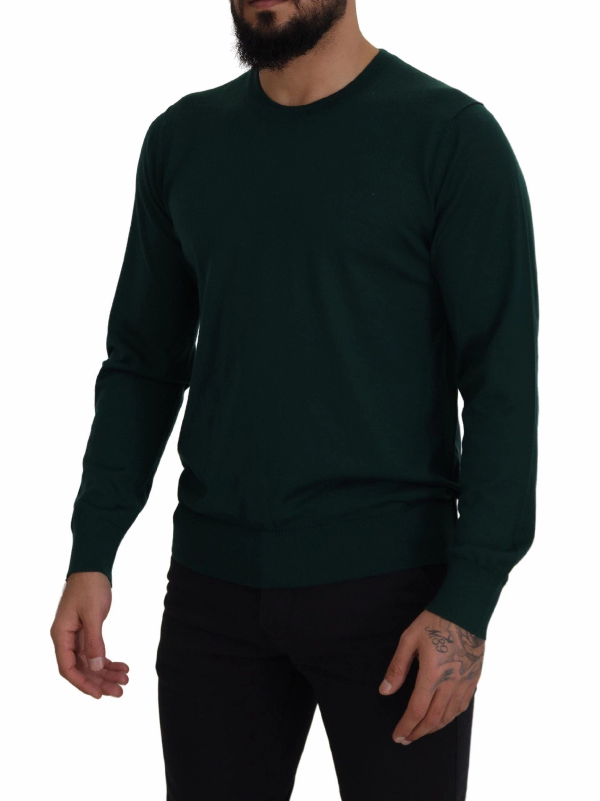 Dolce & Gabbana Elegant Crewneck Cashmere Men's Sweater
