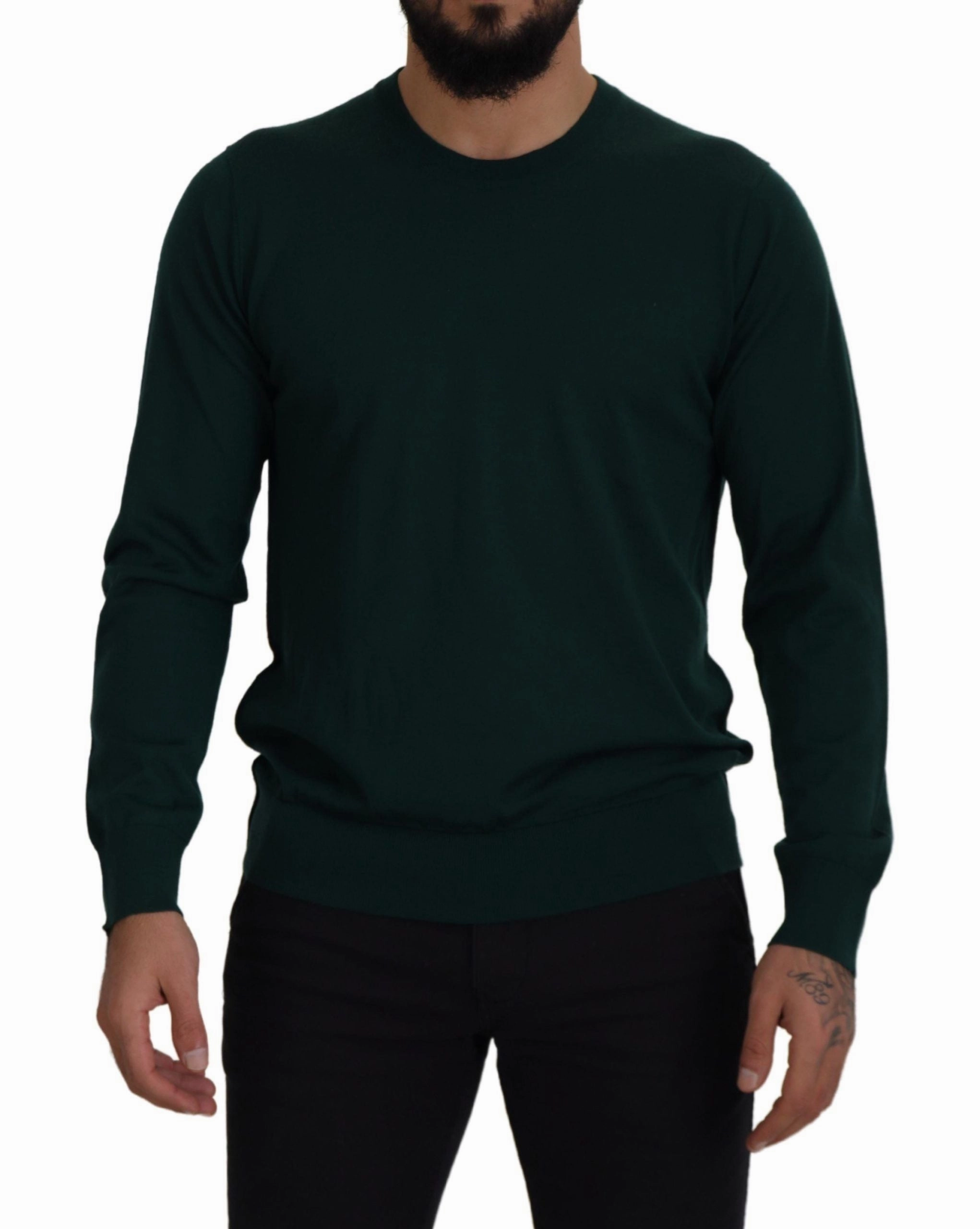 Dolce & Gabbana Elegant Crewneck Cashmere Men's Sweater winter sweaters outlet