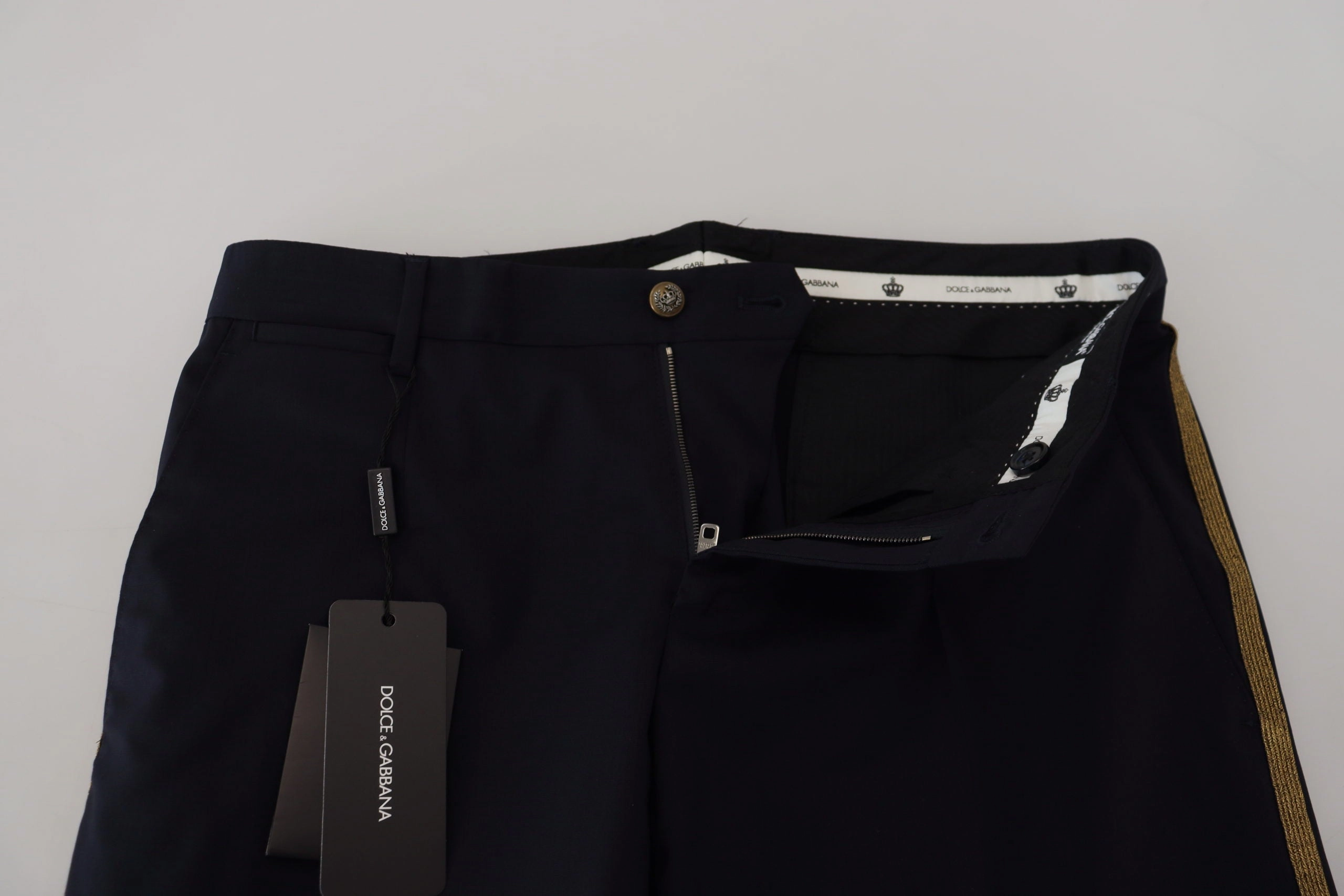 Dolce & Gabbana Elegant Wool-Blend Men's Trousers