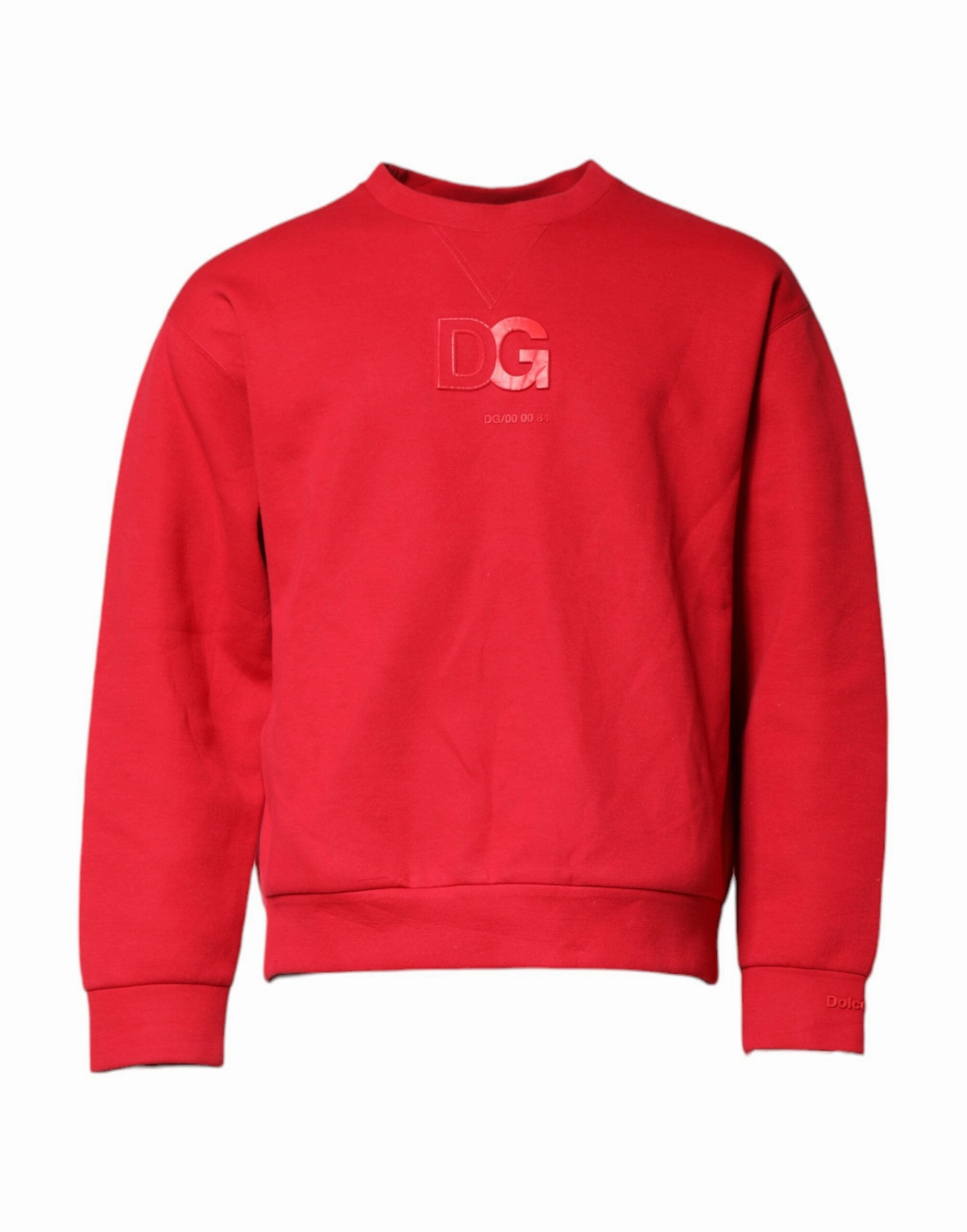 Dolce & Gabbana Embossed Logo Cotton Crew Neck Men's Sweater (Pre-Owned) knit sweaters cheap