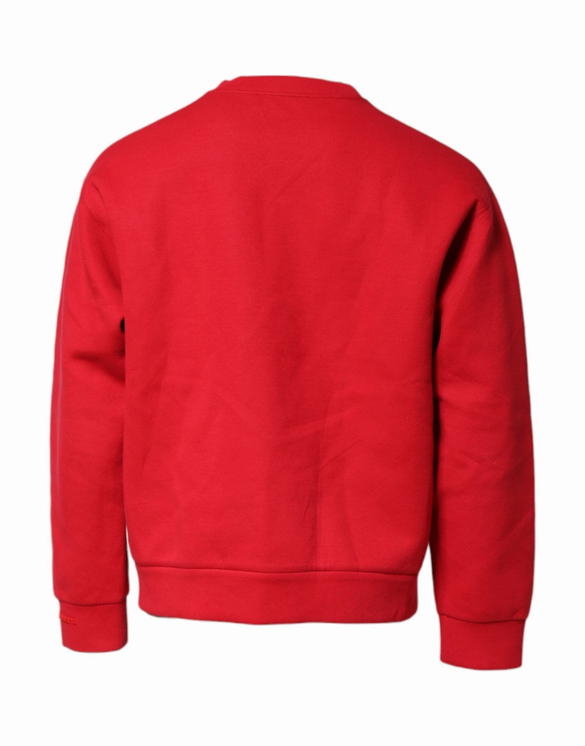Dolce & Gabbana Embossed Logo Cotton Crew Neck Men's Sweater (Pre-Owned)