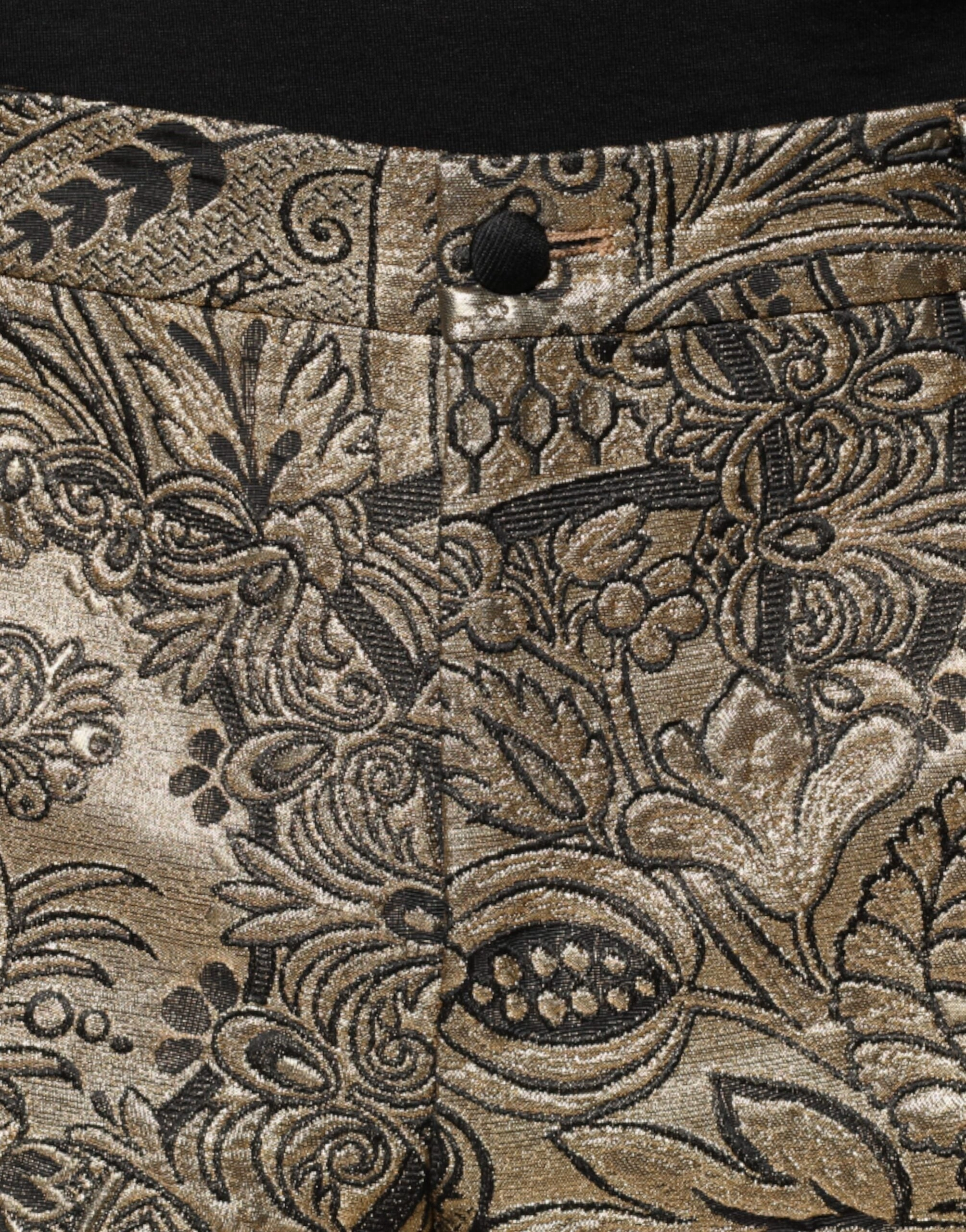 Dolce & Gabbana Floral Jacquard Men Dress Men's Pants