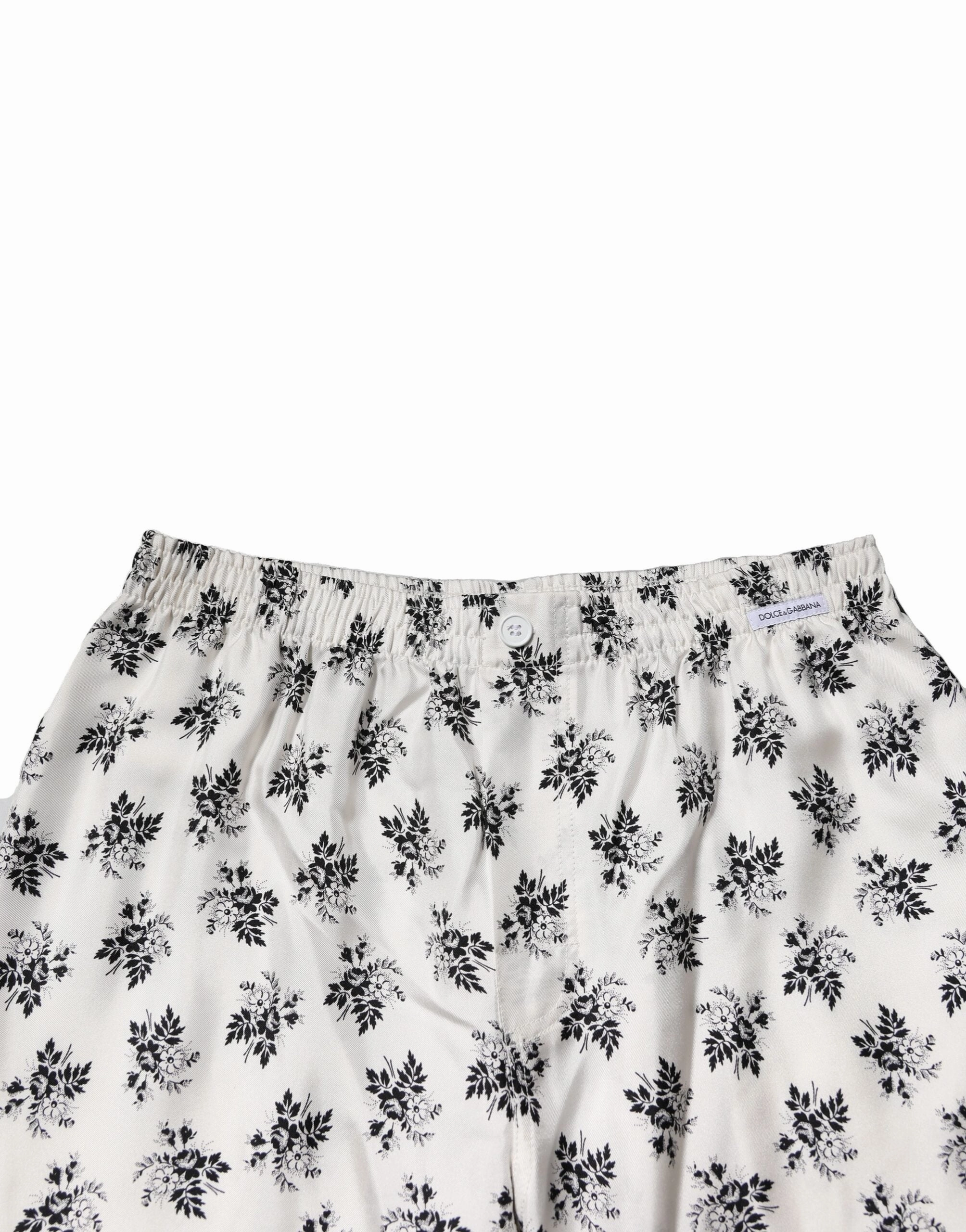 Dolce & Gabbana Floral Silk Casual Lounge Men's Pants