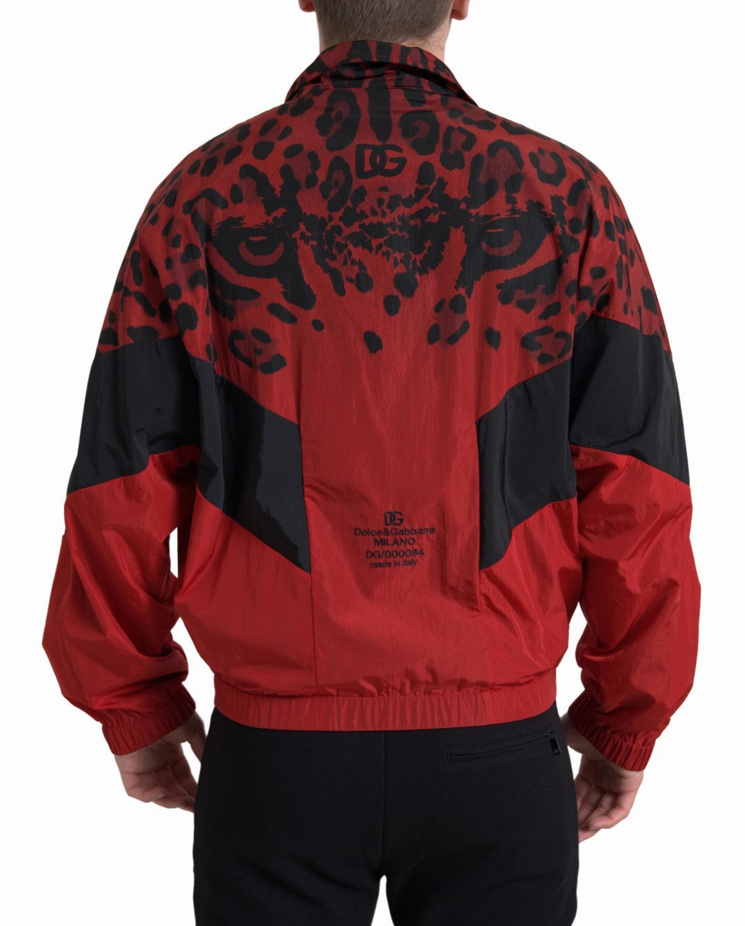 Dolce & Gabbana Leopard Zip Sweater Men's Jacket