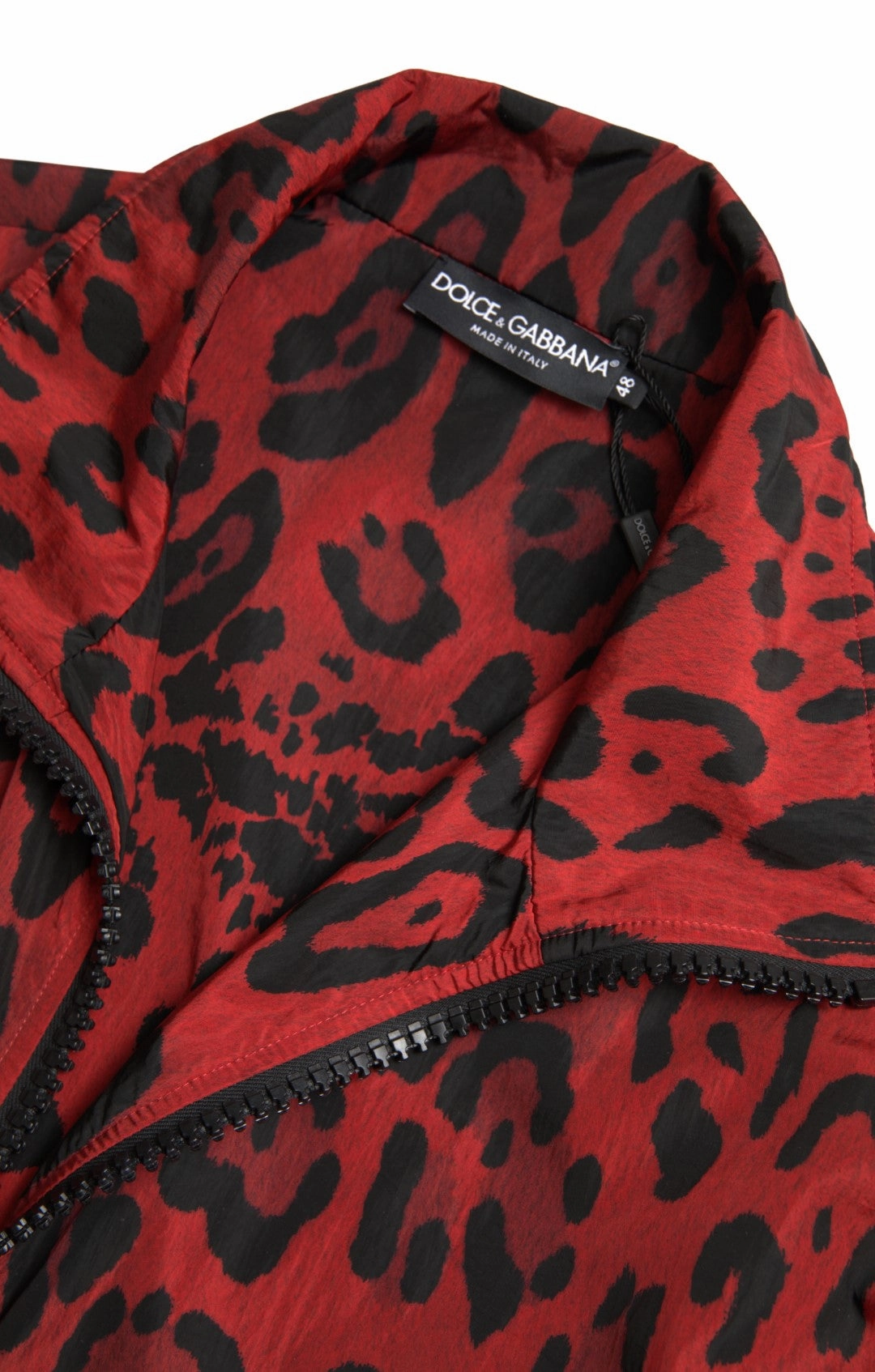 Dolce & Gabbana Leopard Zip Sweater Men's Jacket