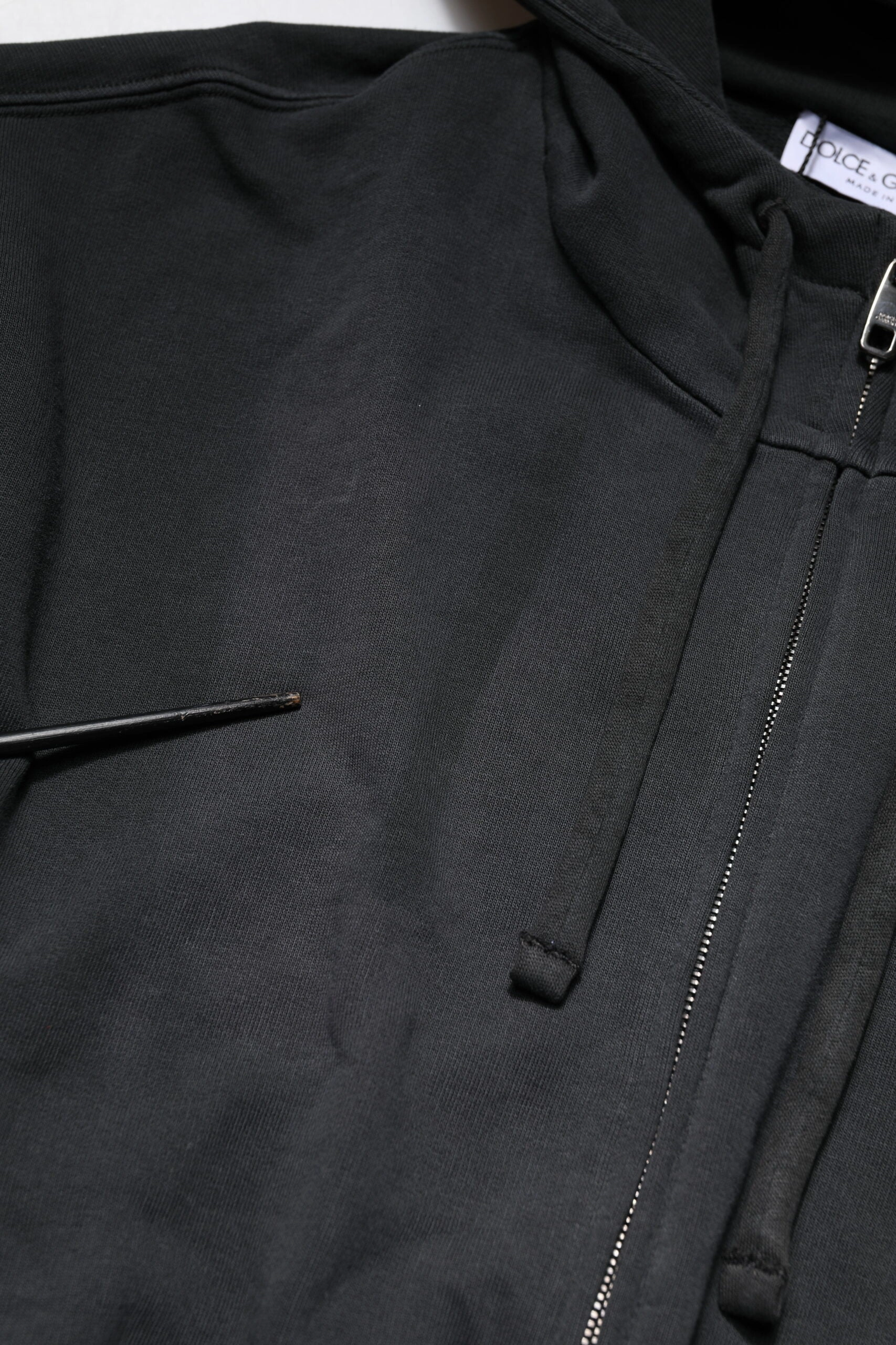 Dolce & Gabbana Logo Full Zip Hooded Men Sweatshirt Men's Sweater (Pre-Owned)