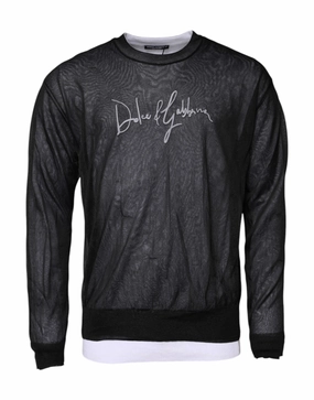 Dolce & Gabbana  Logo Knitted Pullover Men's Sweater (Pre-Owned) knit sweaters cheap
