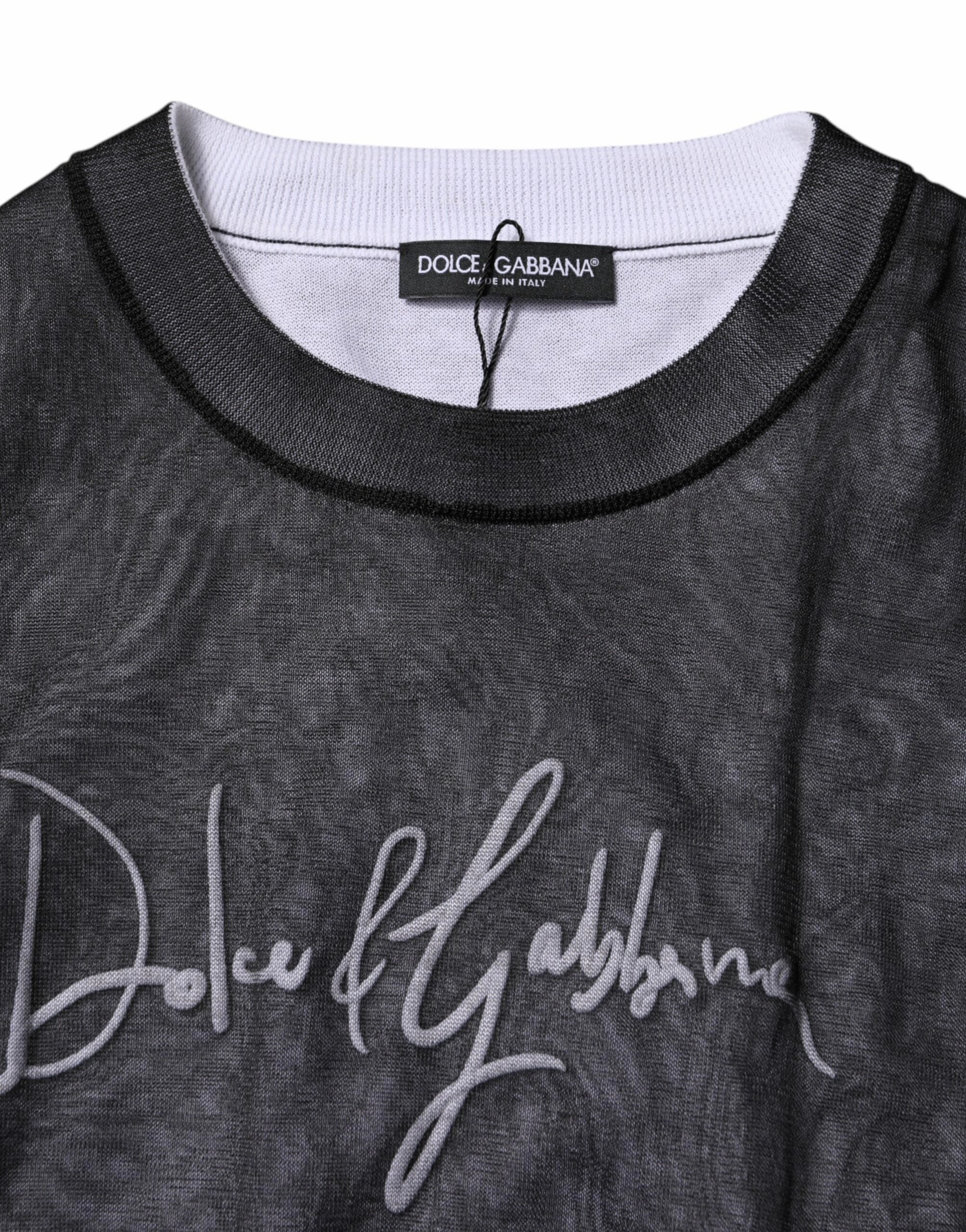 Dolce & Gabbana  Logo Knitted Pullover Men's Sweater (Pre-Owned)
