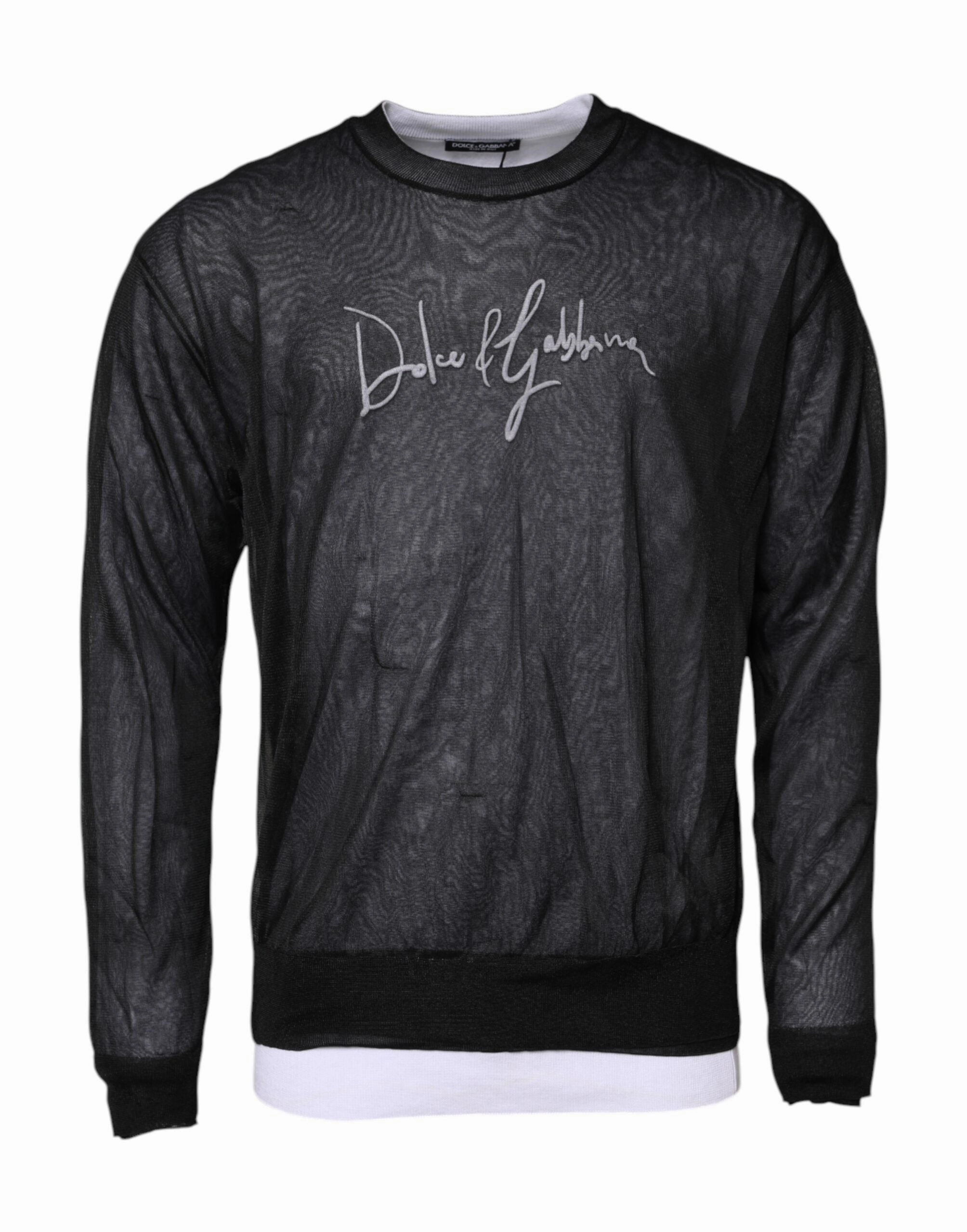Dolce & Gabbana  Logo Knitted Pullover Men's Sweater (Pre-Owned) knit sweaters cheap