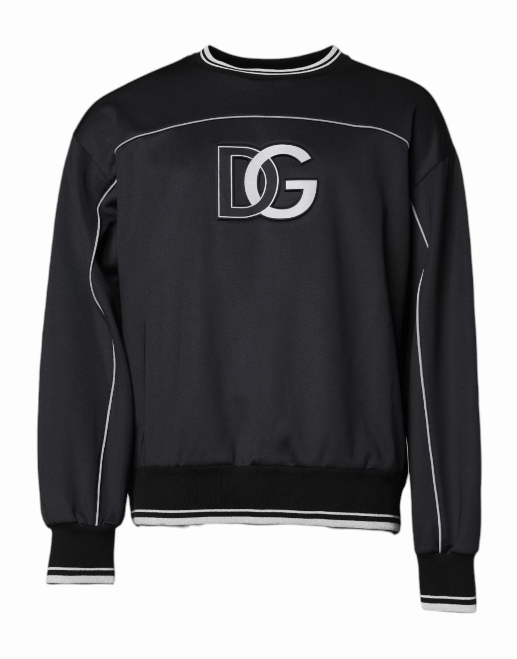 Dolce & Gabbana Logo Polyester Crew Neck Men Pullover Men's Sweater knit sweaters cheap