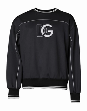 Dolce & Gabbana Logo Polyester Crew Neck Men Pullover Men's Sweater knit sweaters cheap
