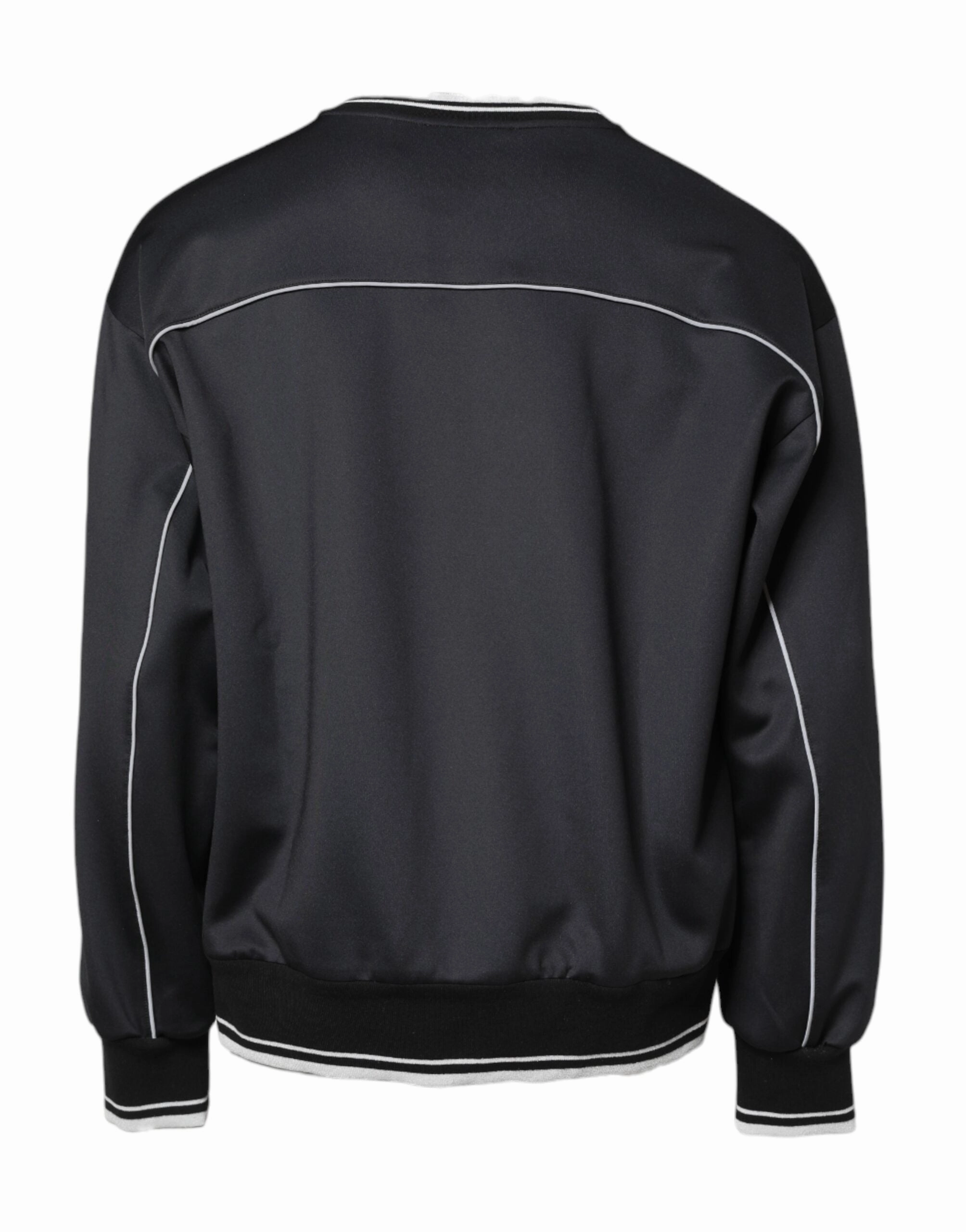 Dolce & Gabbana Logo Polyester Crew Neck Men Pullover Men's Sweater