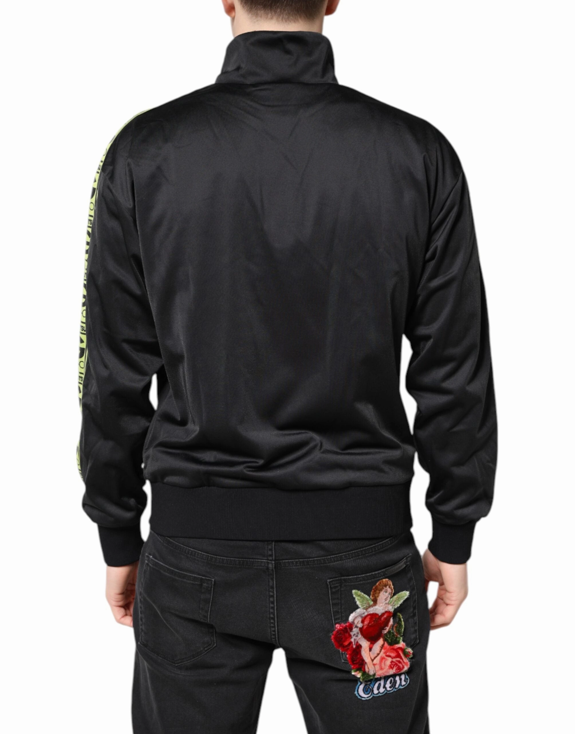 Dolce & Gabbana Logo Turtleneck Zip Bomber Men's Jacket (Pre-Owned)
