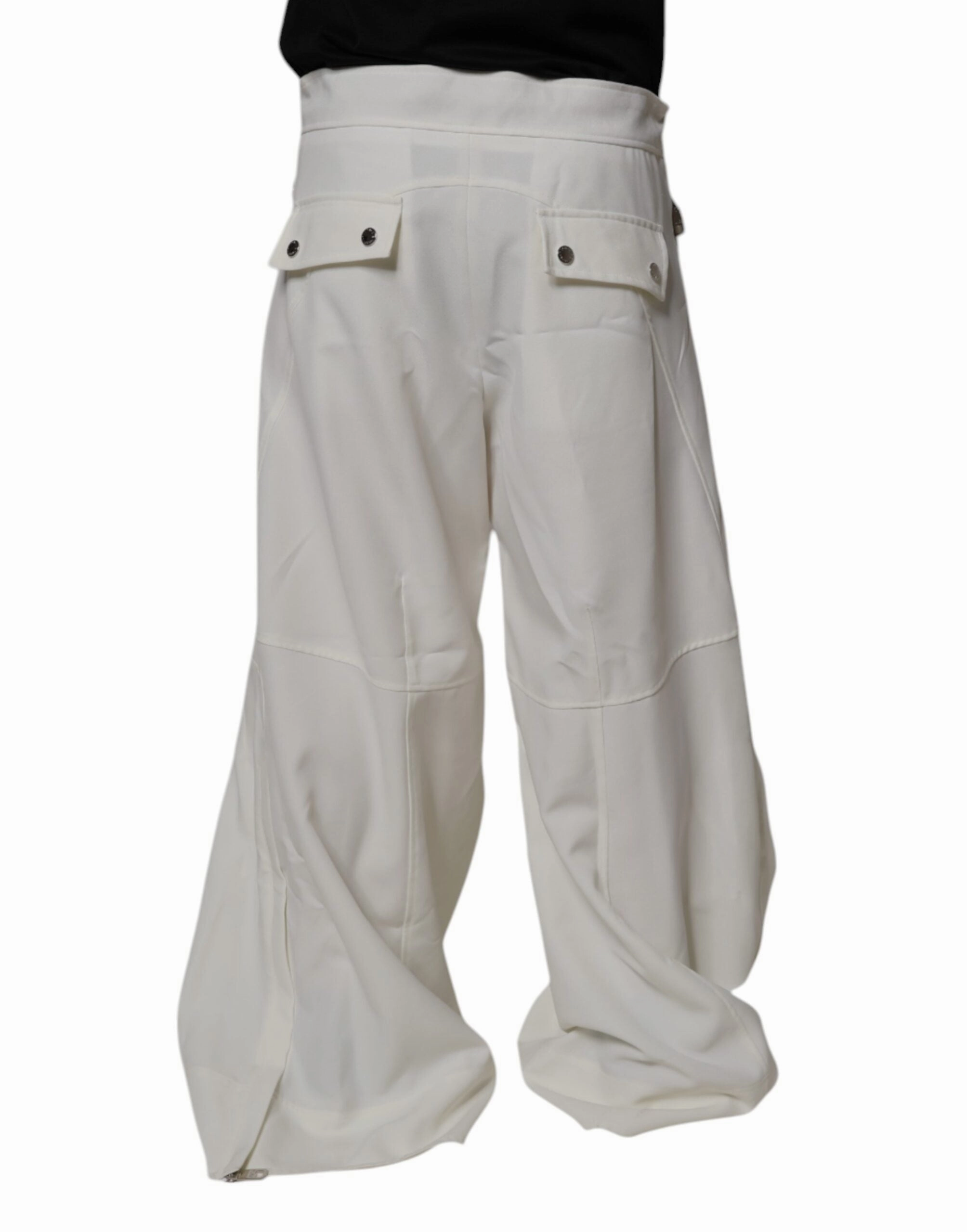Dolce & Gabbana Mid Waist Wide Leg Men's Pants