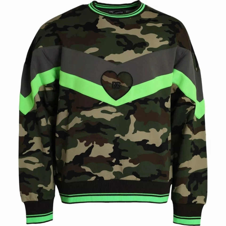 Dolce & Gabbana multi Camouflage Sweatshirt Men's Sweater (Pre-Owned) turtleneck sweaters sale
