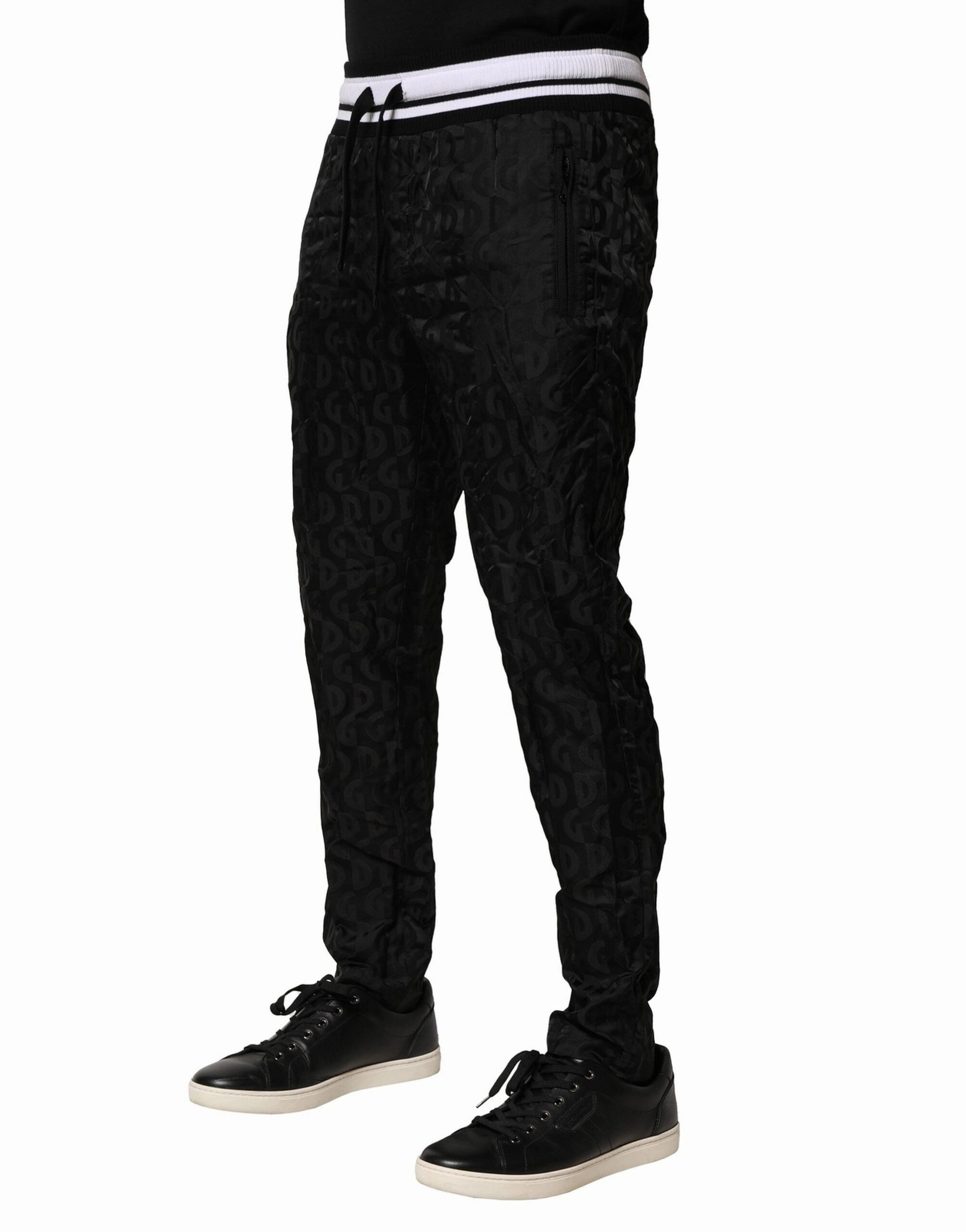 Dolce & Gabbana Nylon DG Monogram Jogger Men's Pants (Pre-Owned)