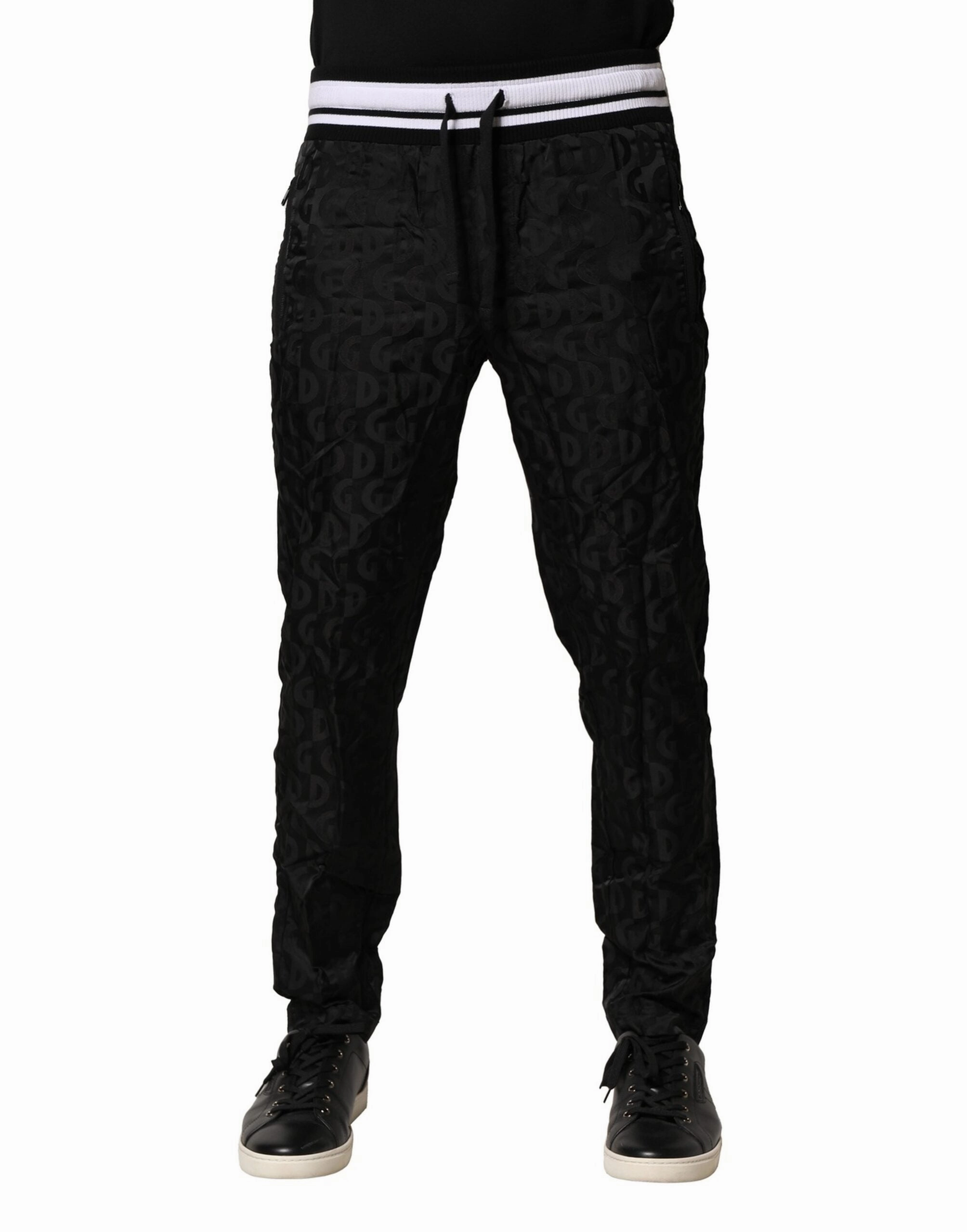 Dolce & Gabbana Nylon DG Monogram Jogger Men's Pants (Pre-Owned)