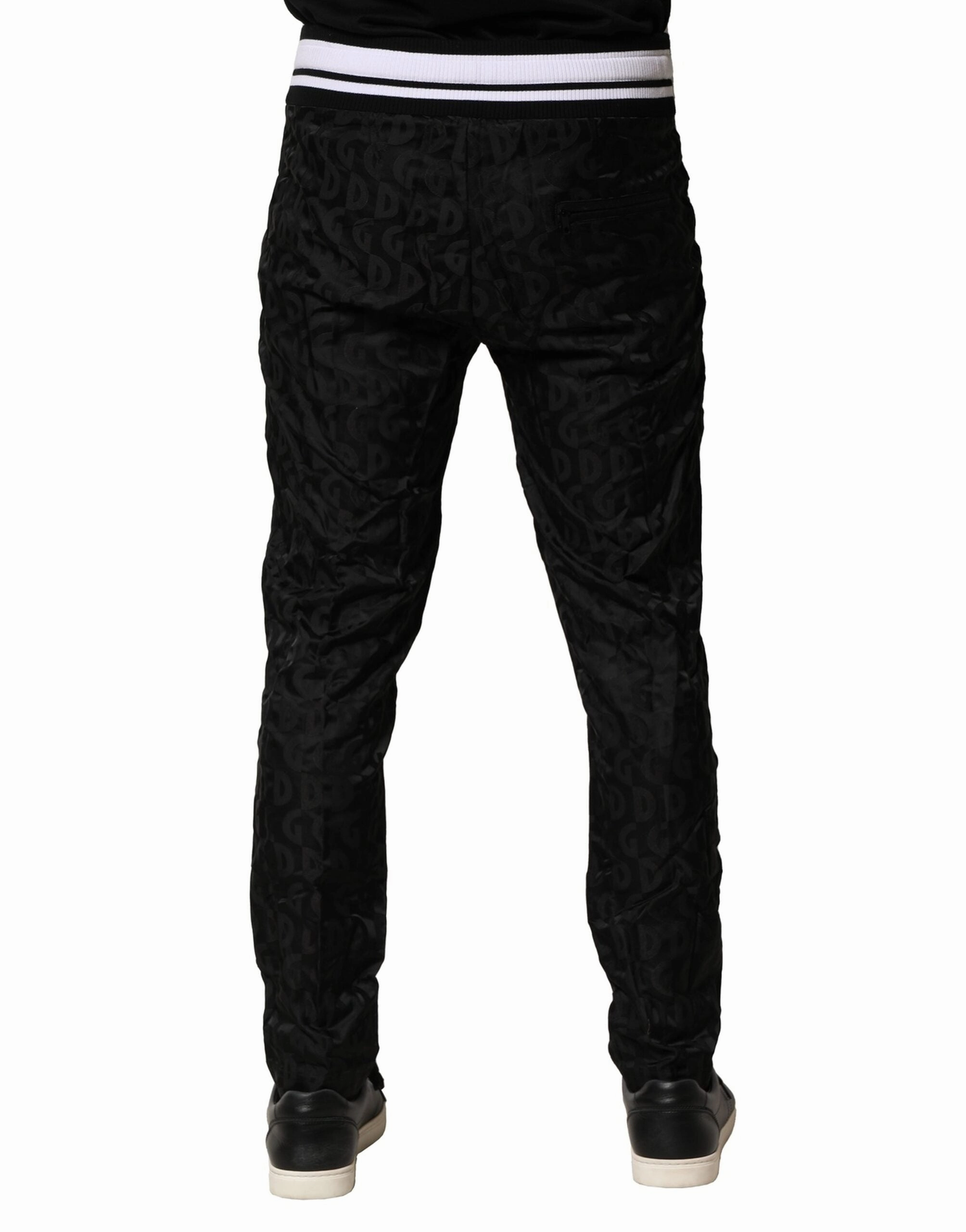 Dolce & Gabbana Nylon DG Monogram Jogger Men's Pants (Pre-Owned)