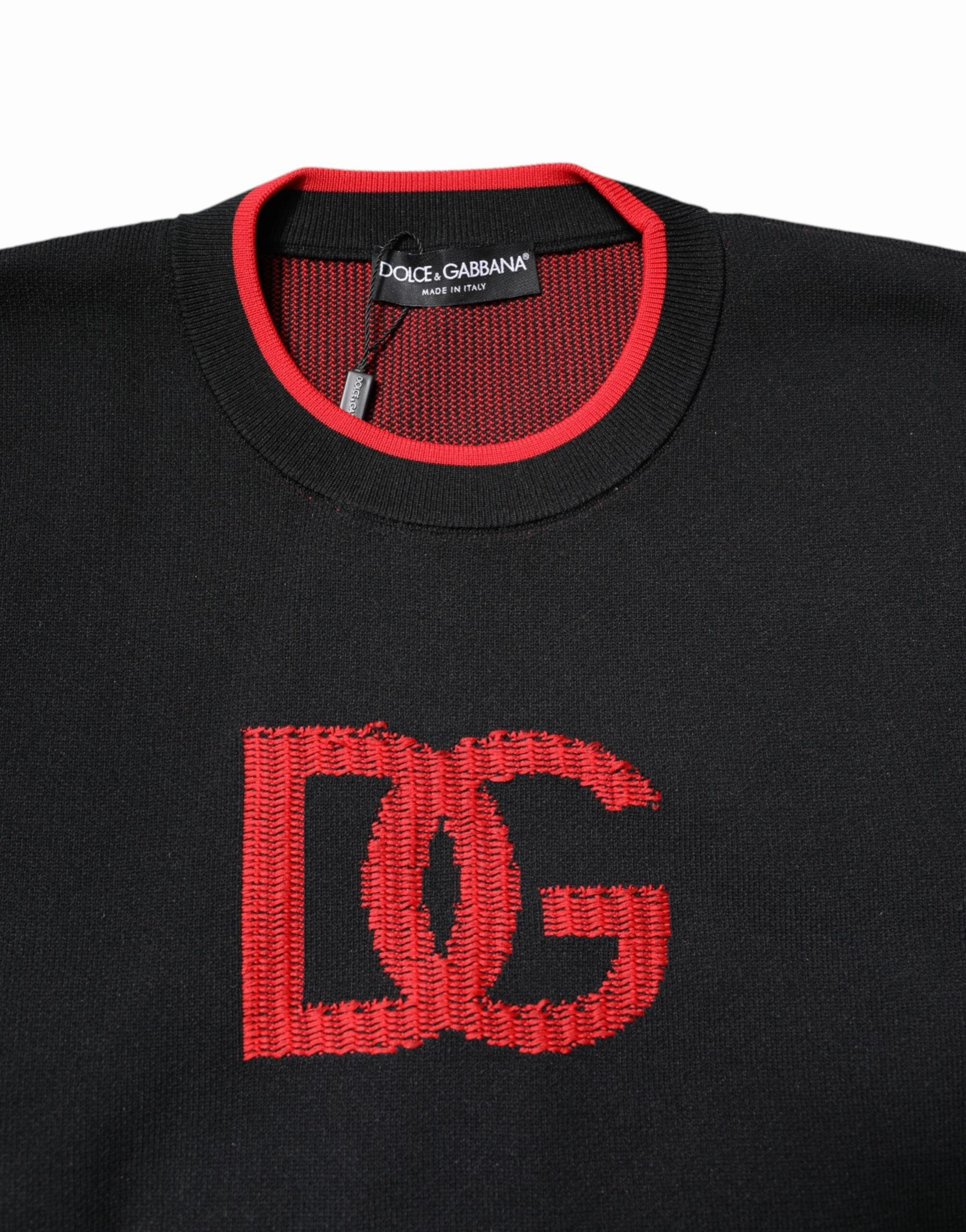 Dolce & Gabbana Nylon DGLogo Knit Men Pullover Men's Sweater