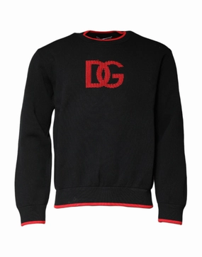 Dolce & Gabbana Nylon DGLogo Knit Men Pullover Men's Sweater knit sweaters cheap