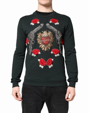 Dolce & Gabbana Sequined Embellished Pullover Men's Sweater knit sweaters cheap