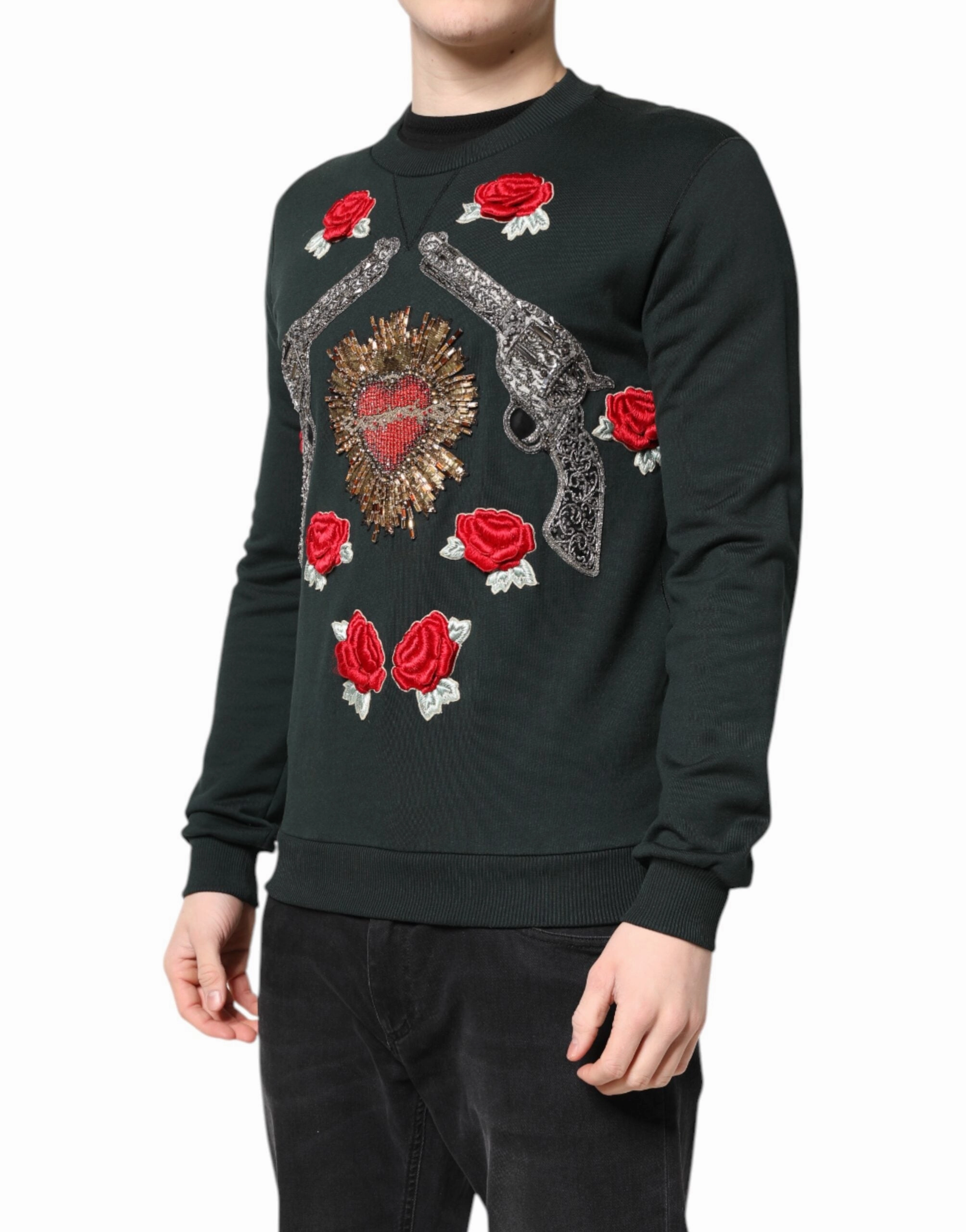Dolce & Gabbana Sequined Embellished Pullover Men's Sweater