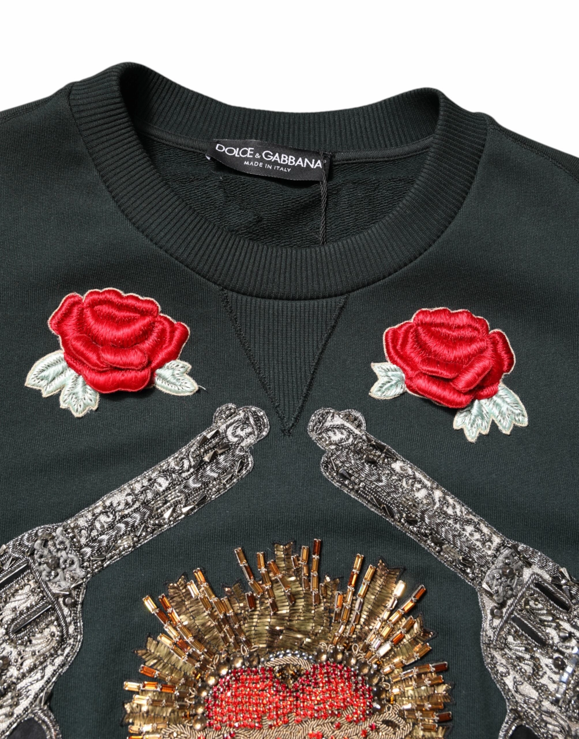 Dolce & Gabbana Sequined Embellished Pullover Men's Sweater