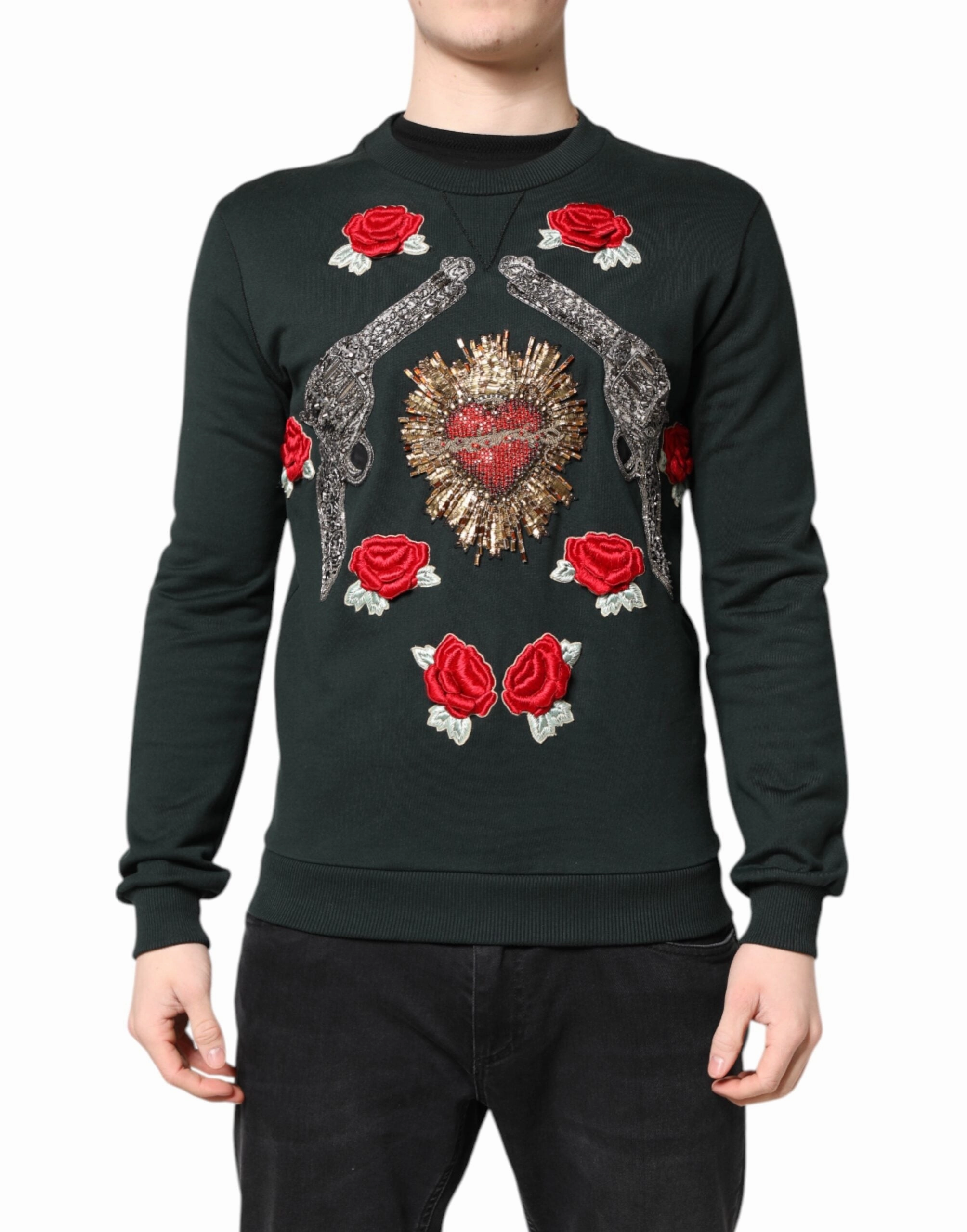 Dolce & Gabbana Sequined Embellished Pullover Men's Sweater knit sweaters cheap