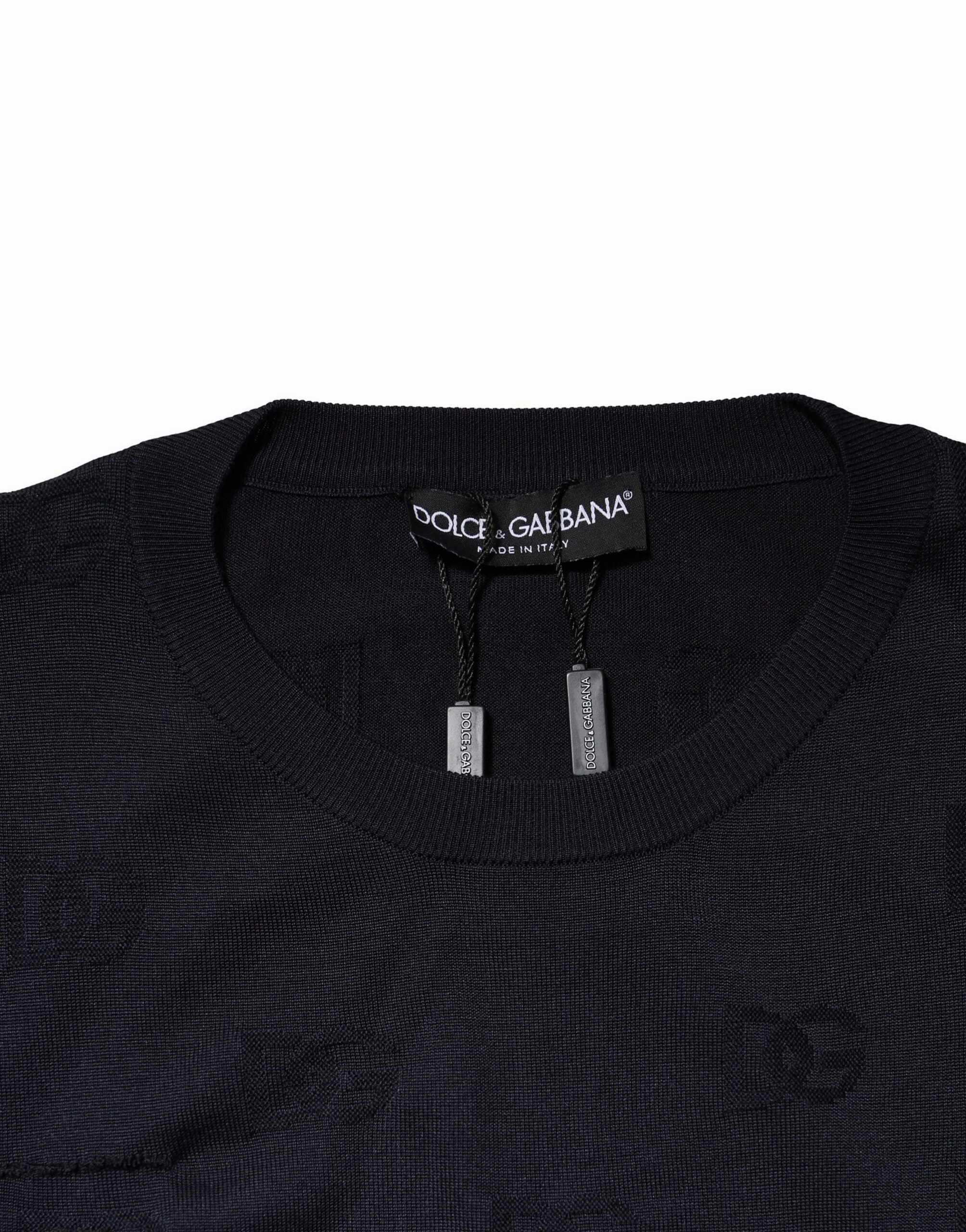 Dolce & Gabbana Silk Crew Neck Sweatshirt Men's Sweater (Pre-Owned)