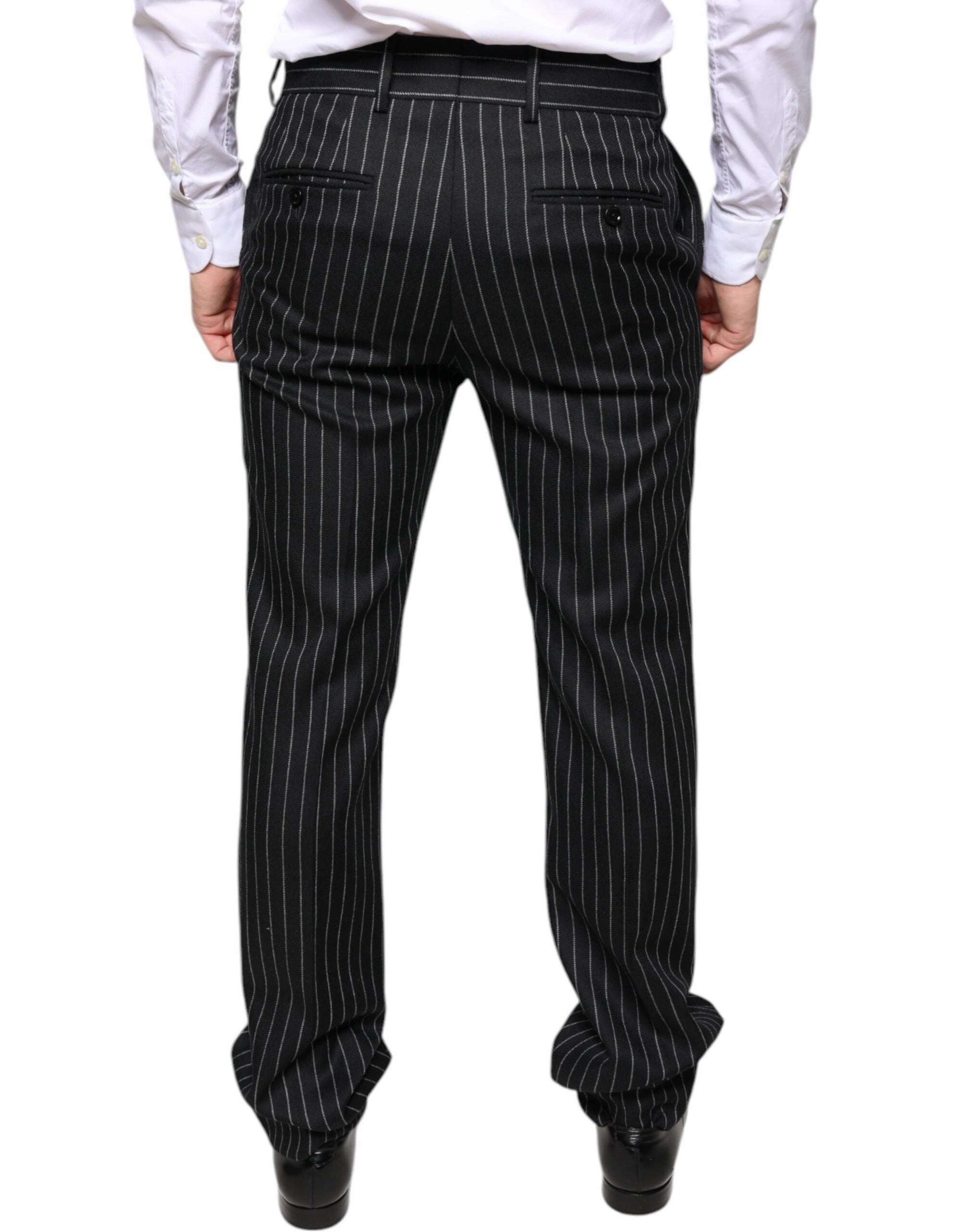 Dolce & Gabbana Stripes Skinny Men Dress Men's Pants