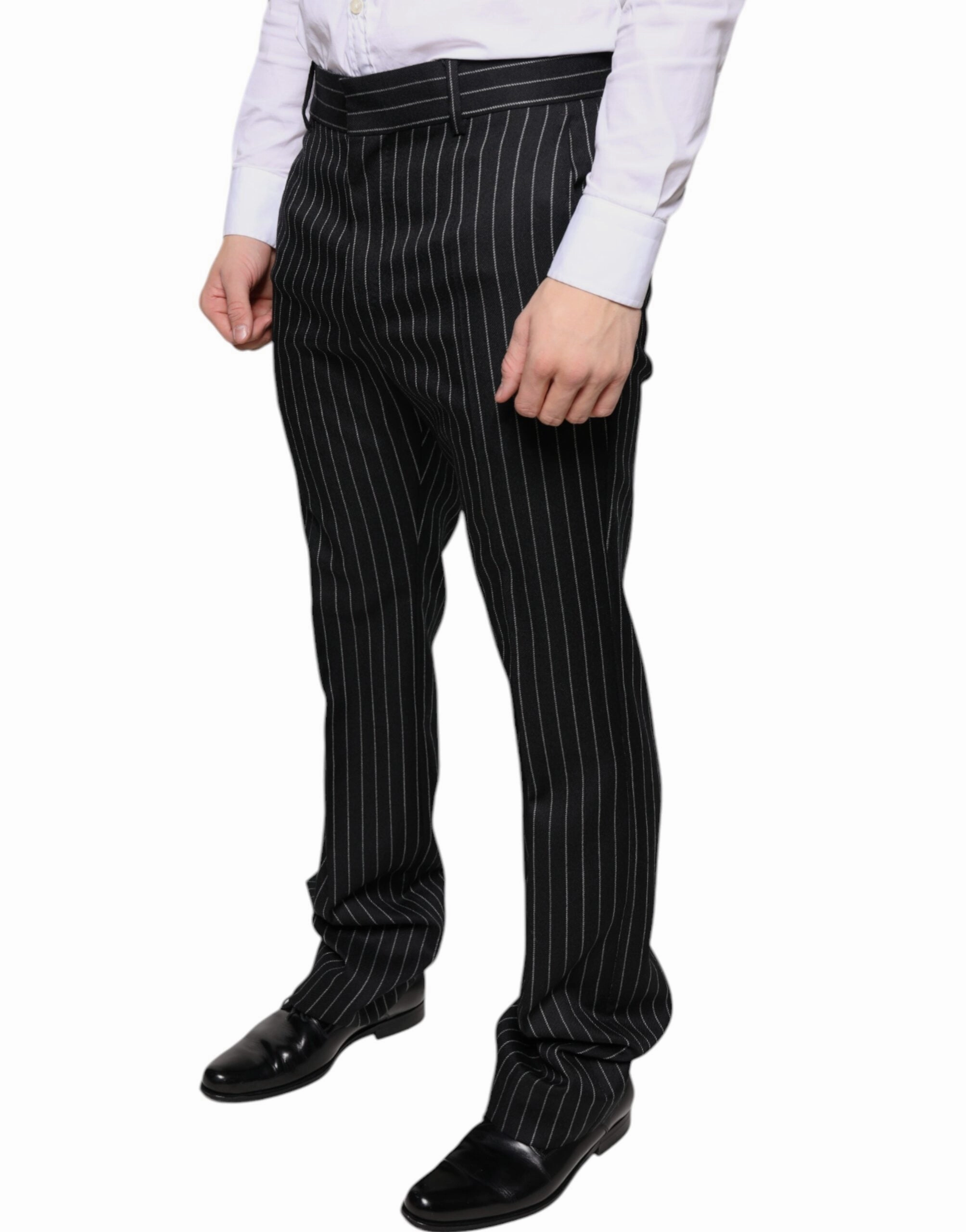 Dolce & Gabbana Stripes Skinny Men Dress Men's Pants