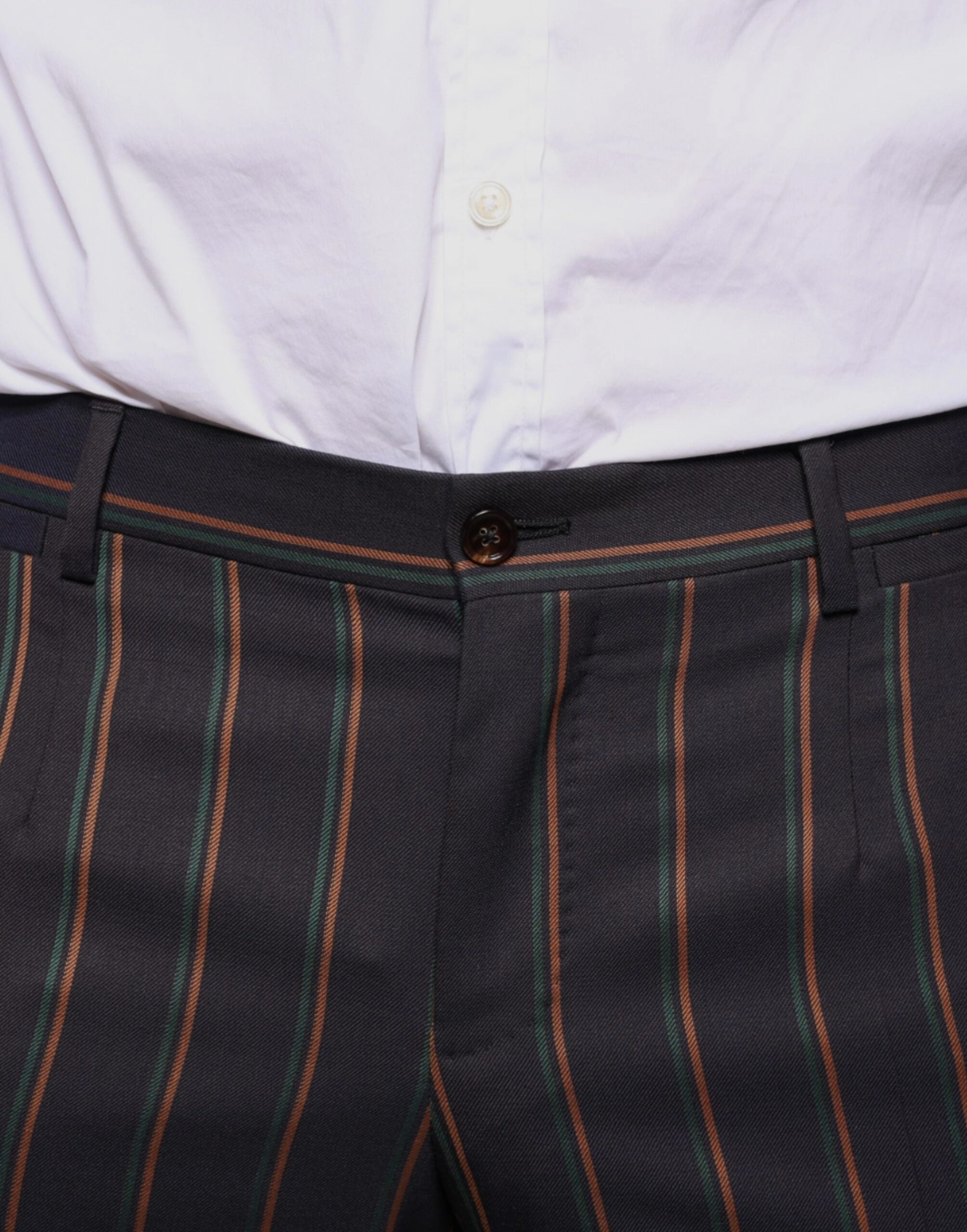 Dolce & Gabbana Stripes Skinny Men Dress Men's Pants