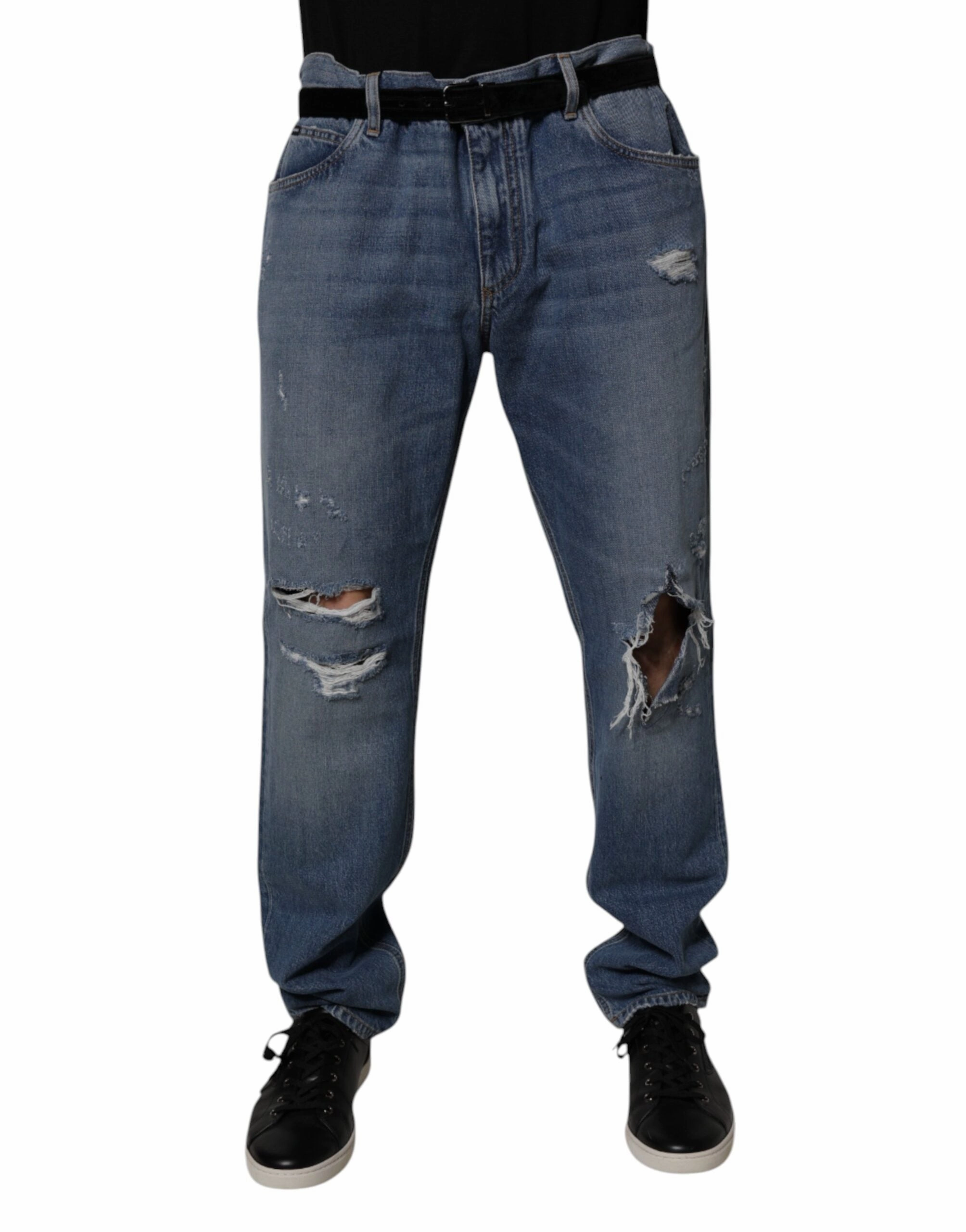 Dolce & Gabbana Tatte Cotton Straight Men's Jeans