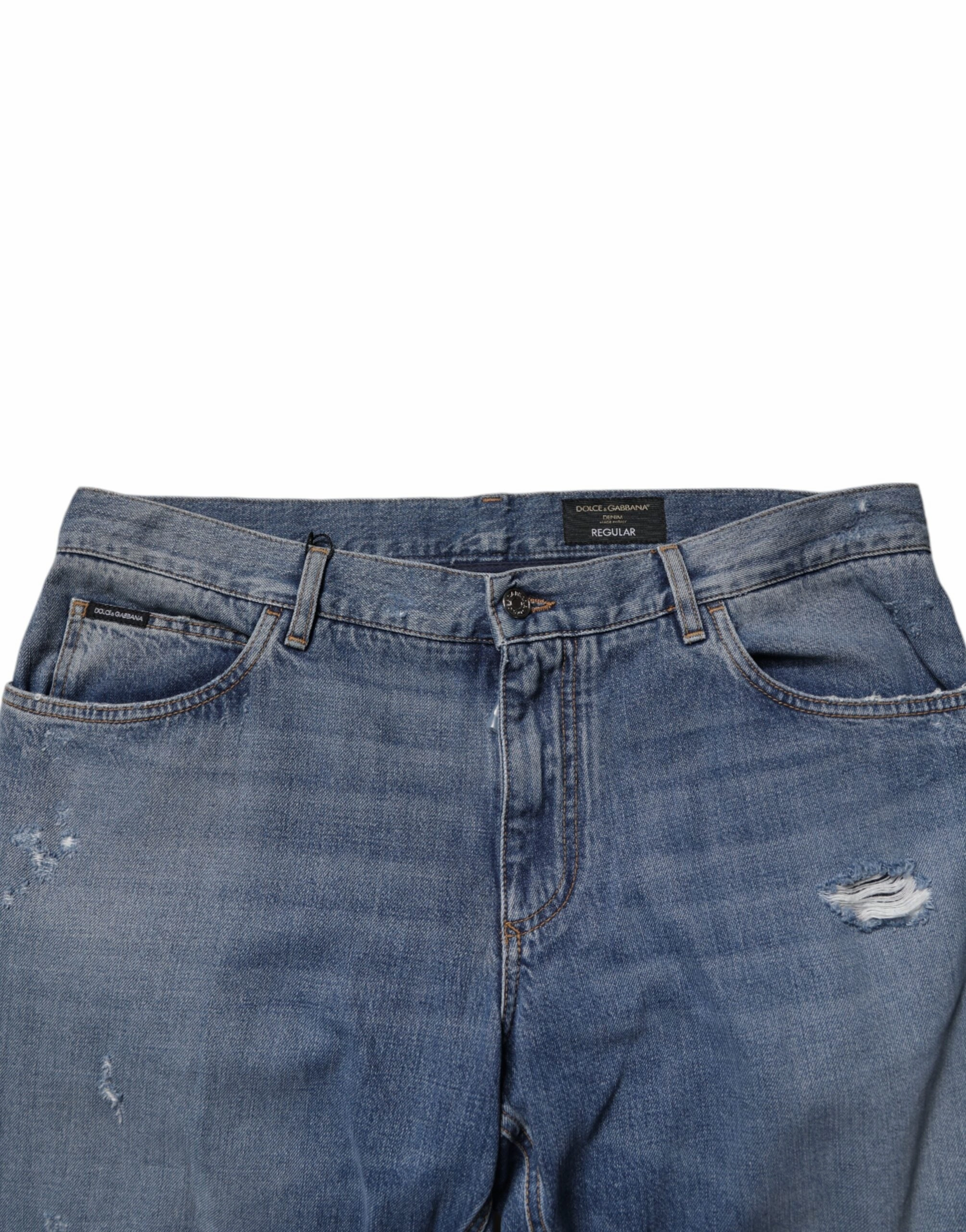 Dolce & Gabbana Tatte Cotton Straight Men's Jeans