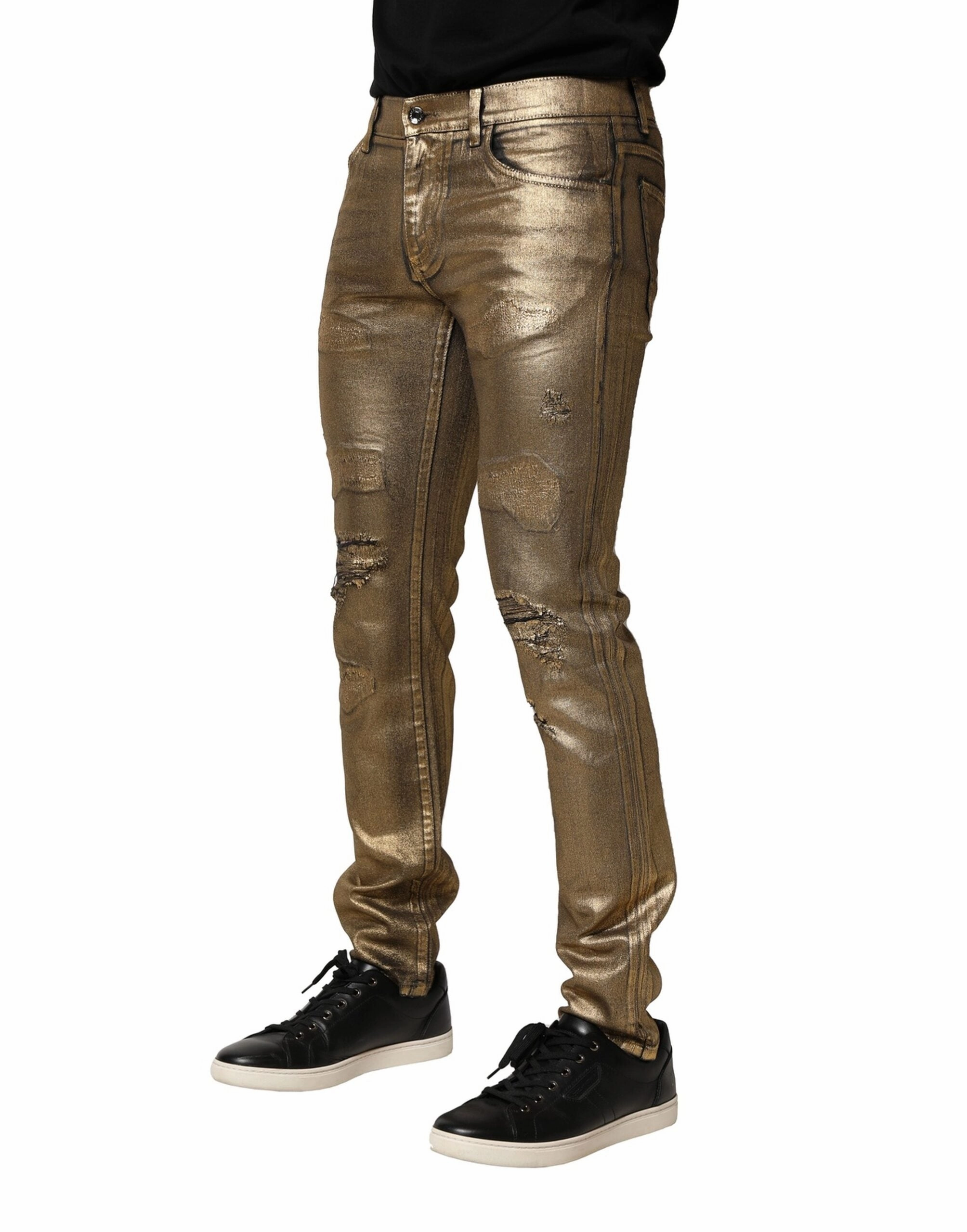 Dolce & Gabbana Tatte Cotton Stretch Slim blue Men's Jeans