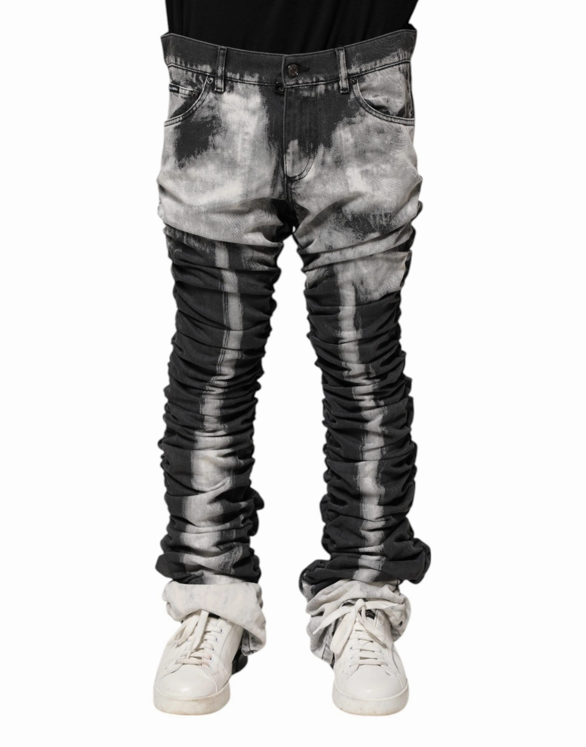 Dolce & Gabbana Tie Dye Straight blue Men's Jeans