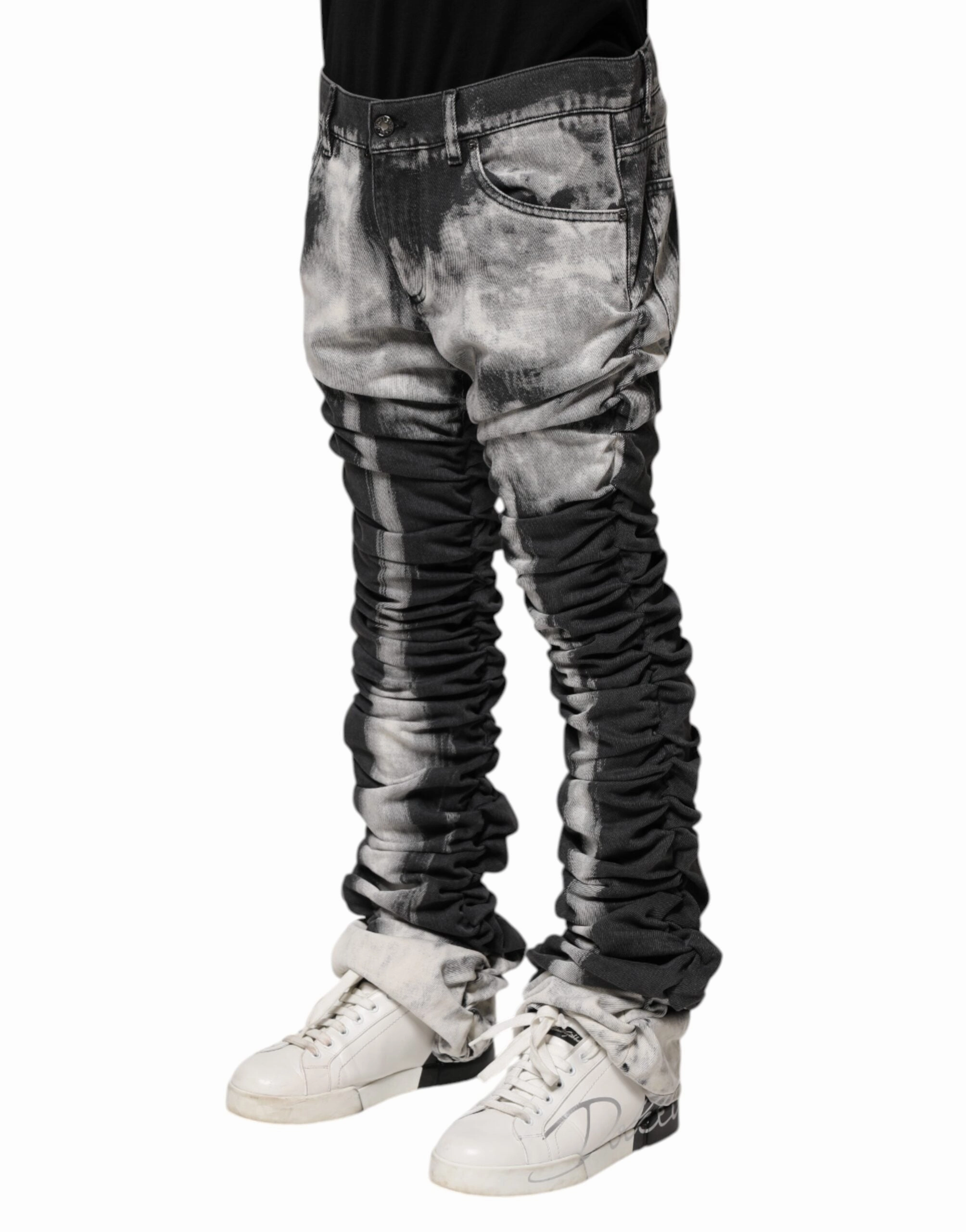 Dolce & Gabbana Tie Dye Straight blue Men's Jeans