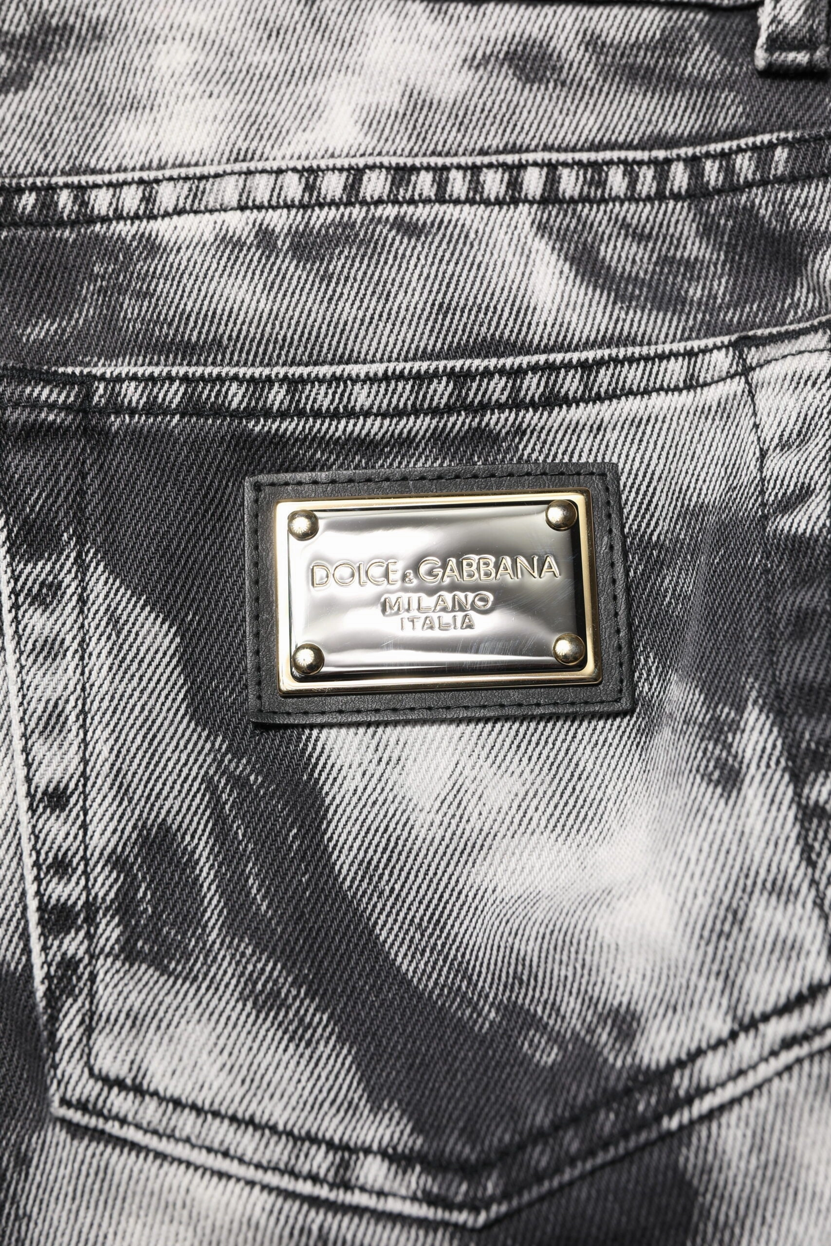 Dolce & Gabbana Tie Dye Straight blue Men's Jeans