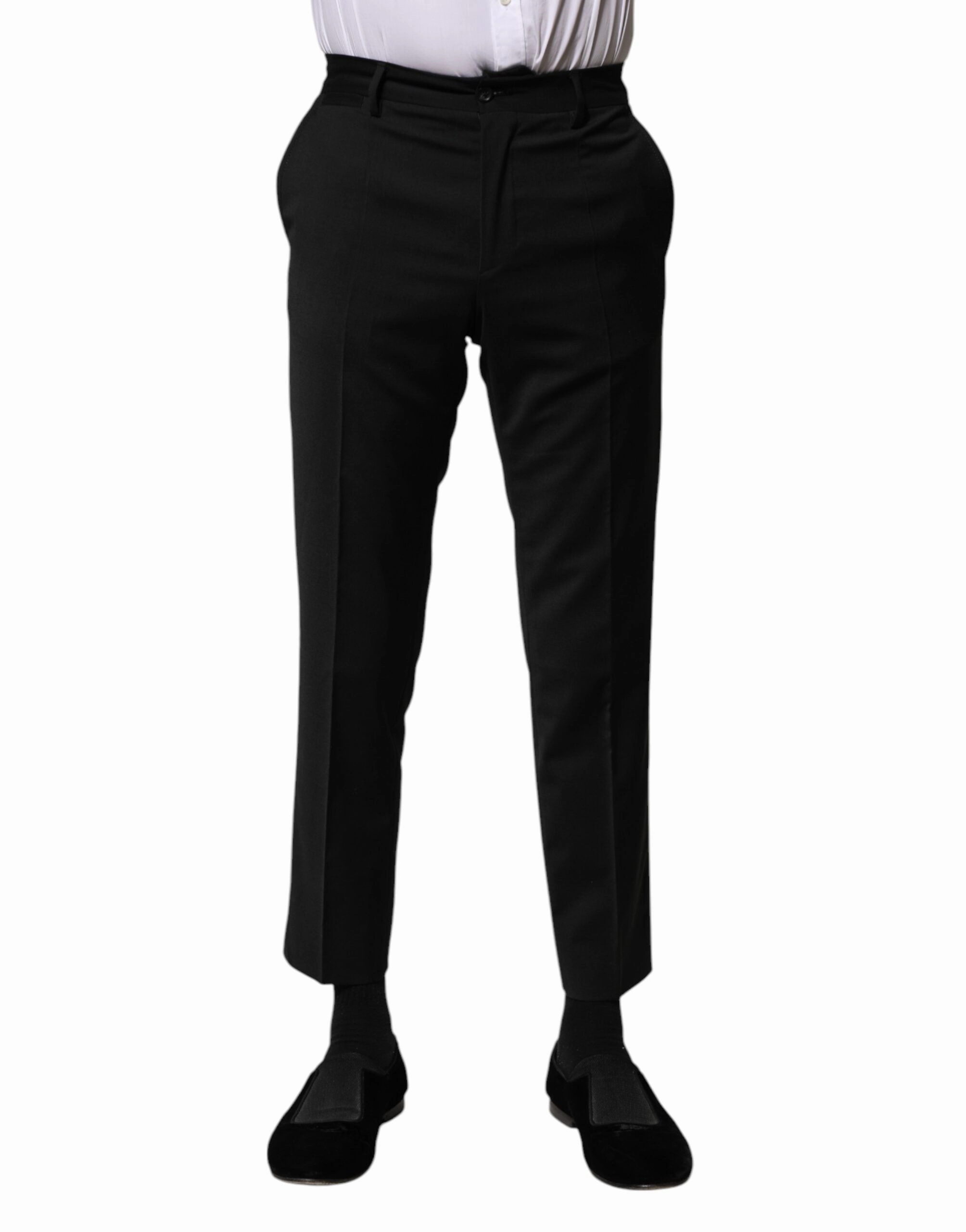 Dolce & Gabbana Wool Formal Men Cropped Men's Pants