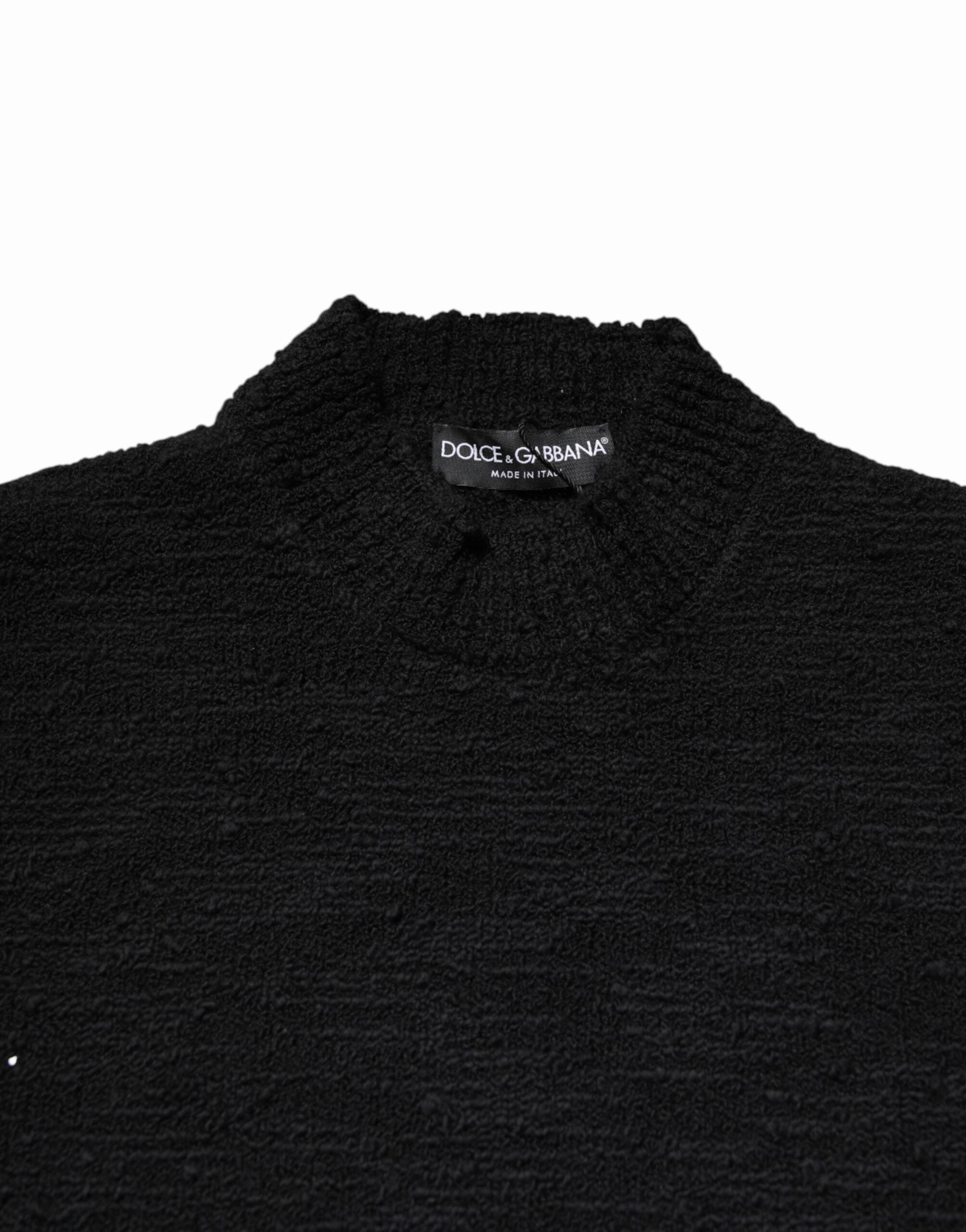 Dolce & Gabbana Wool Knit Crew Neck Pullover Men's Sweater
