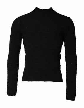 Dolce & Gabbana Wool Knit Crew Neck Pullover Men's Sweater knit sweaters cheap