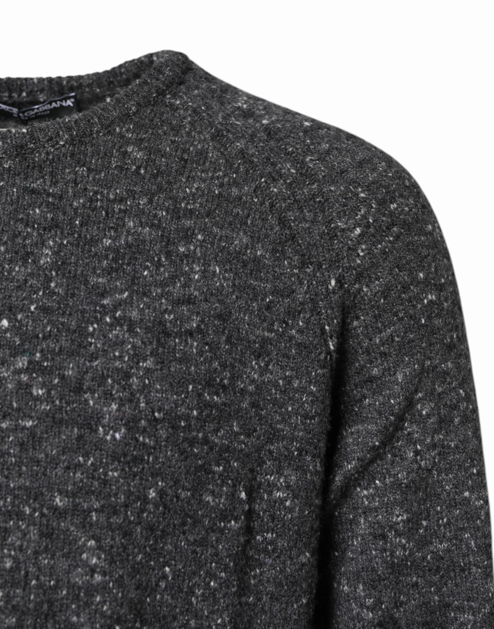 Dolce & Gabbana Wool Knitted Round Neck Pullover Men's Sweater