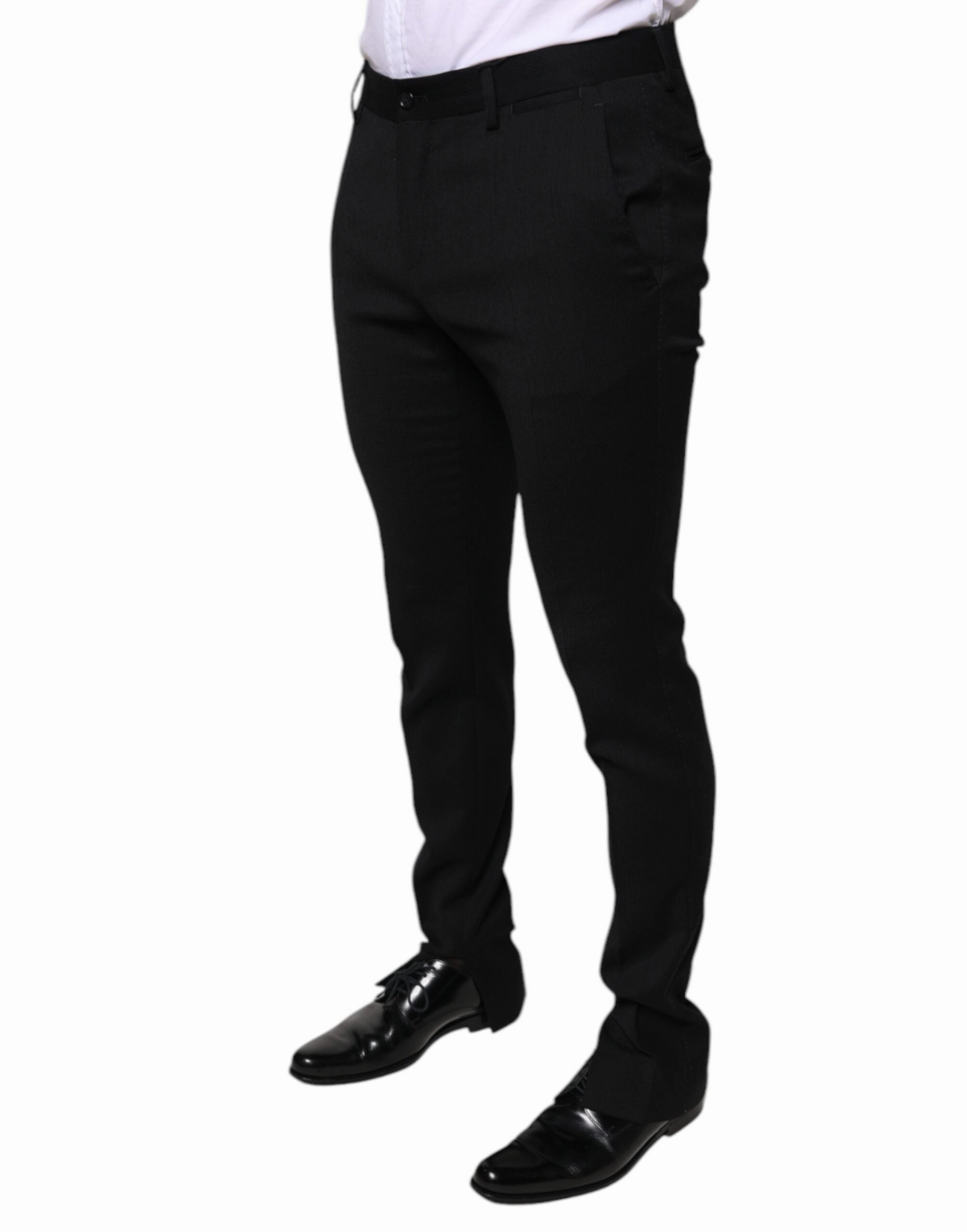 Dolce & Gabbana Wool Skinny Formal Dress Men's Pants