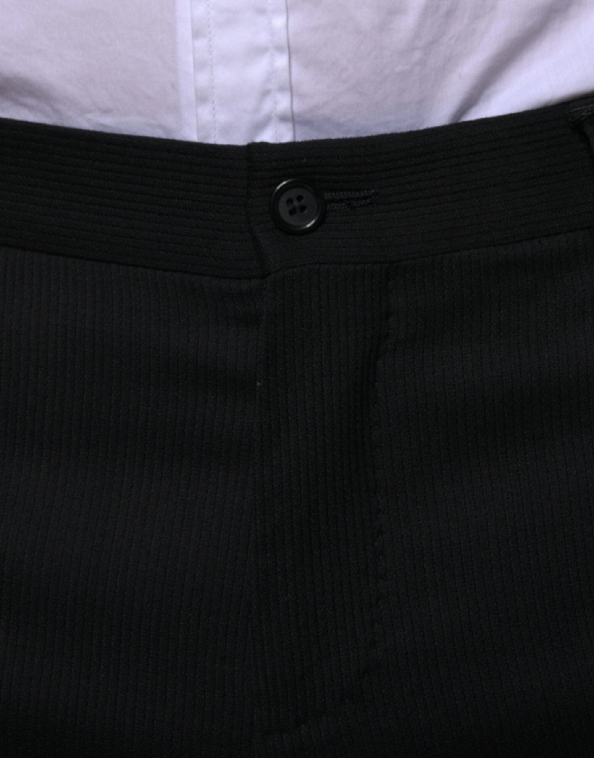Dolce & Gabbana Wool Skinny Formal Dress Men's Pants