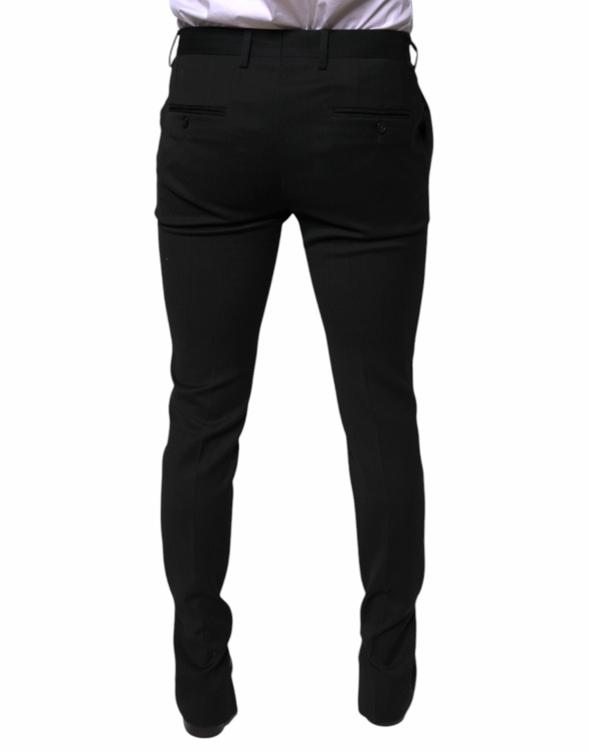 Dolce & Gabbana Wool Skinny Formal Dress Men's Pants