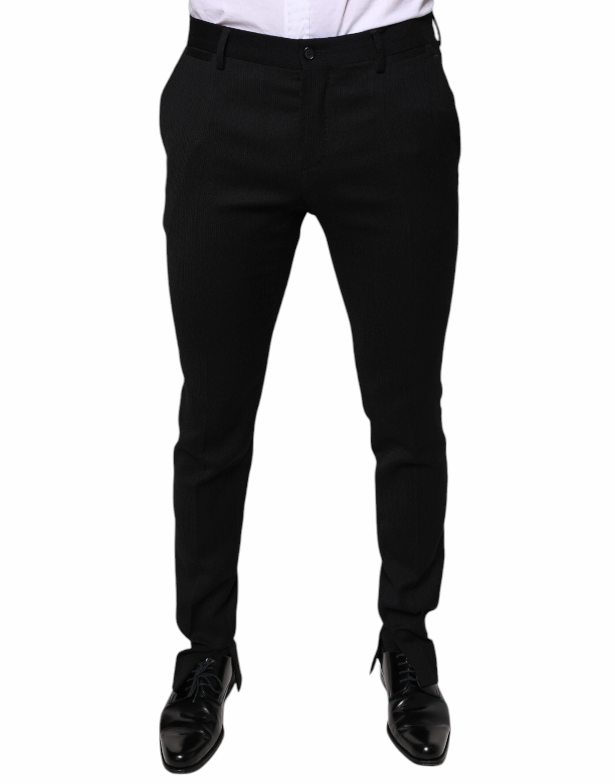 Dolce & Gabbana Wool Skinny Formal Dress Men's Pants