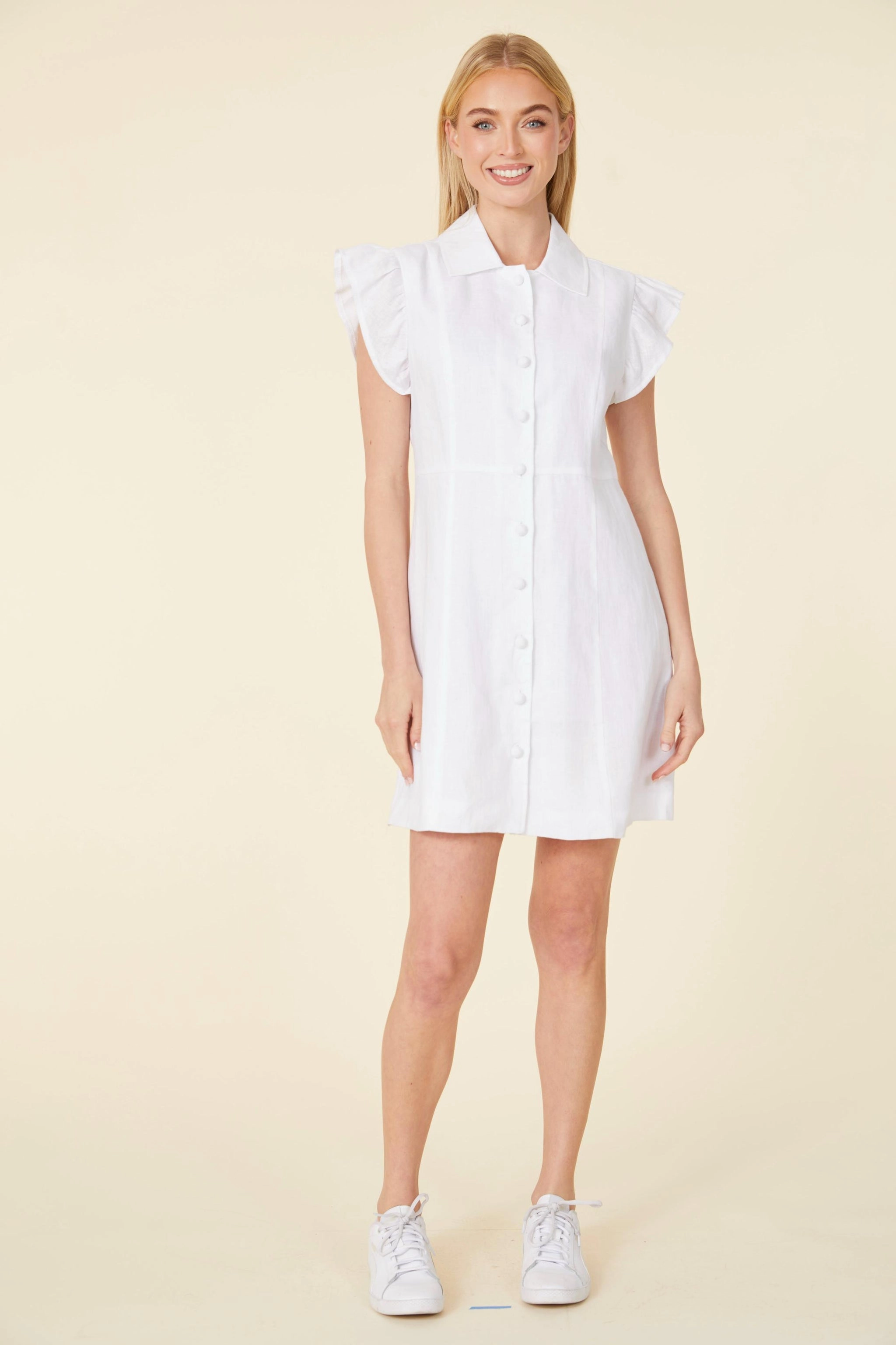 Dolce Cabo Carolina Rose Dress - White
