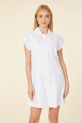 Dolce Cabo Carolina Rose Dress - White maxi dresses clearance