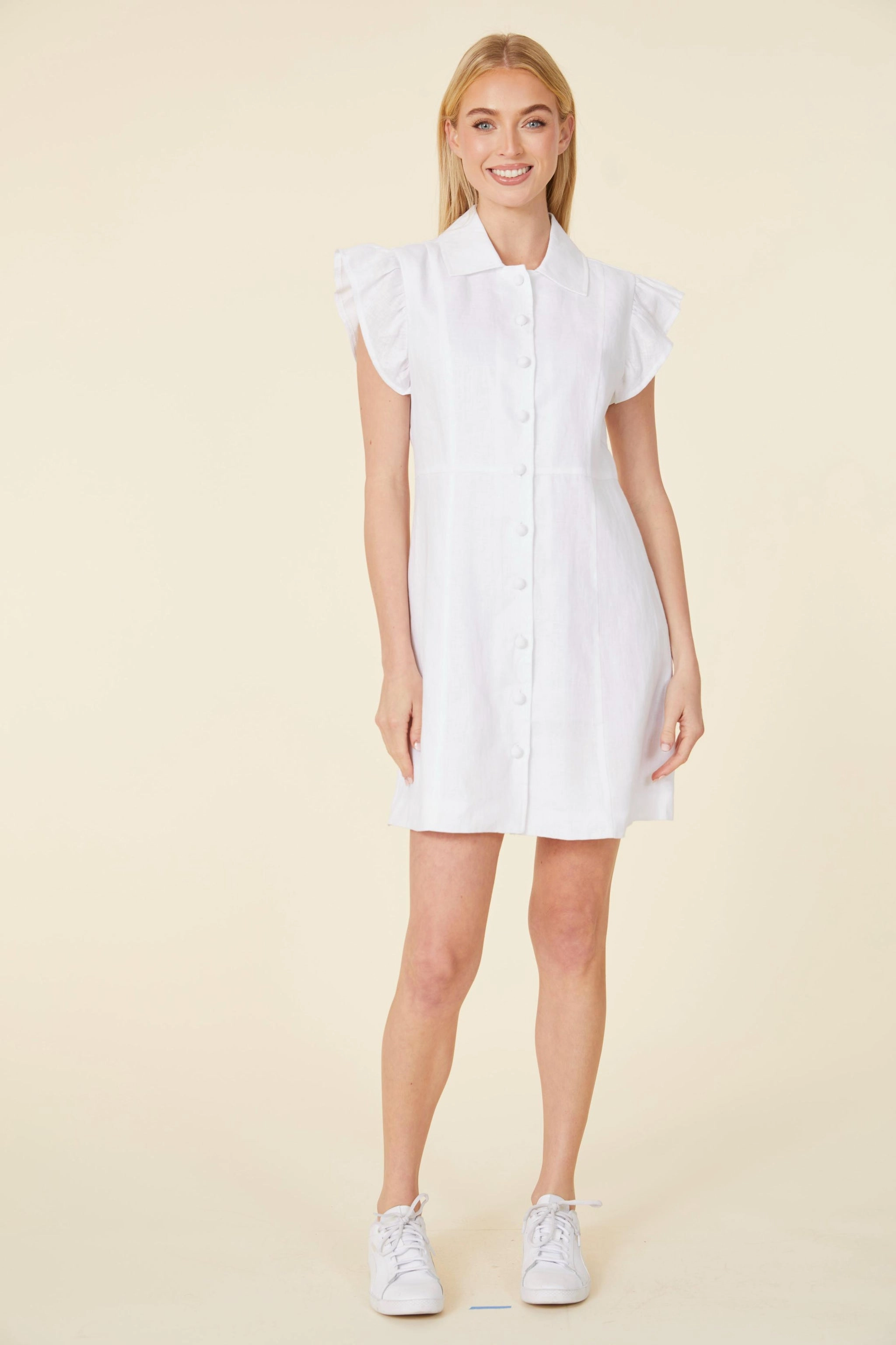Dolce Cabo Carolina Rose Dress - White